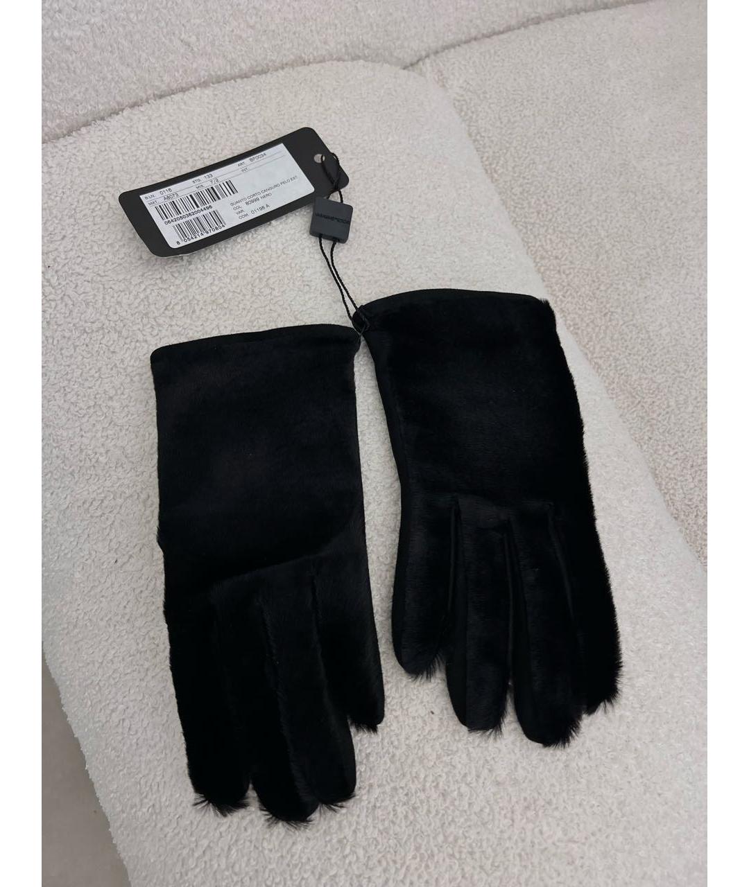 DOLCE&GABBANA Черные перчатки, фото 5