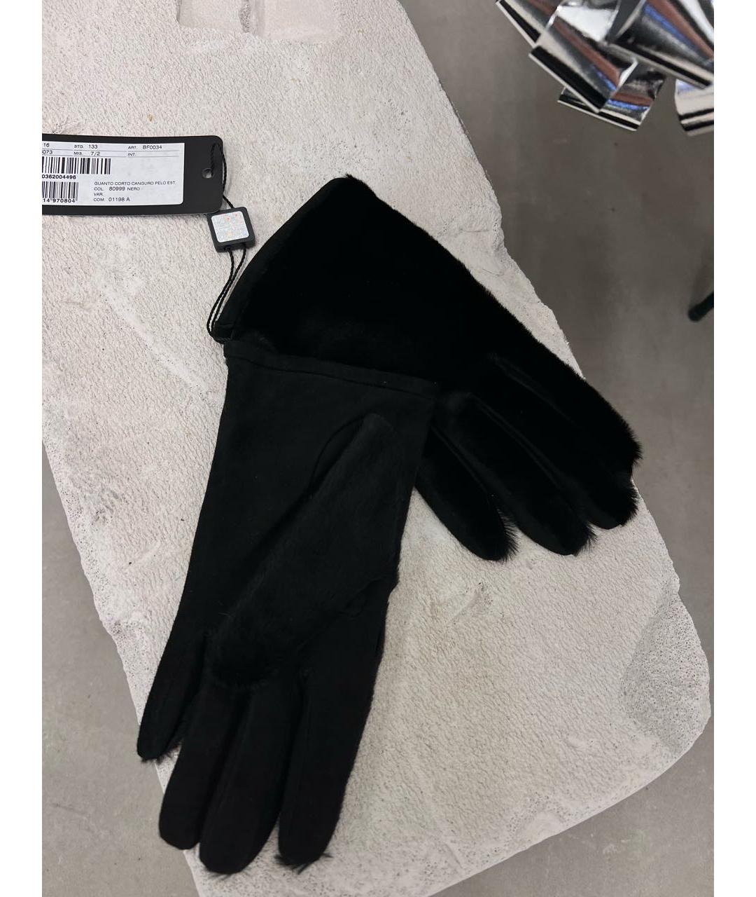 DOLCE&GABBANA Черные перчатки, фото 2
