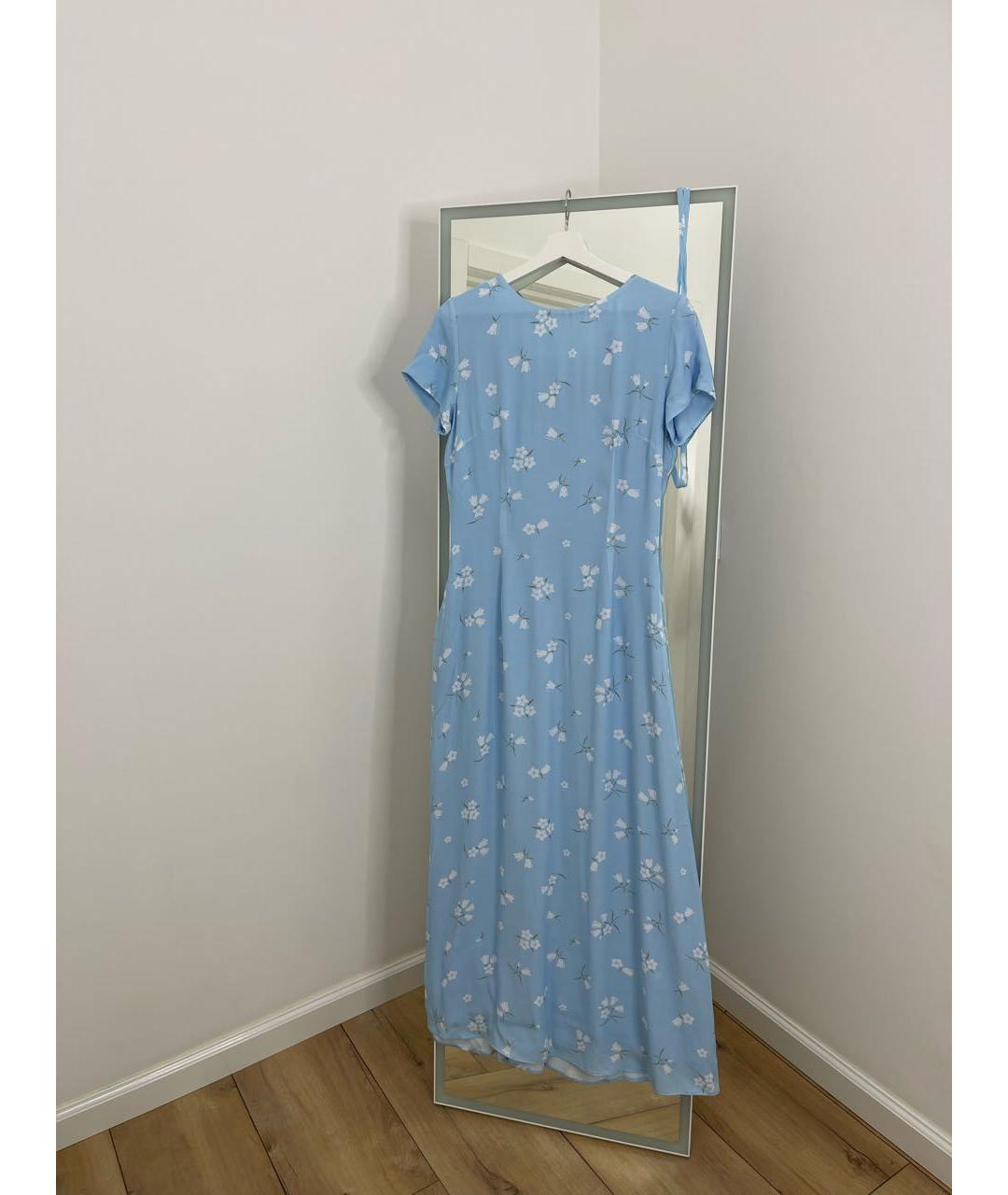 SASHAVERSE Голубое вискозное повседневное платье, фото 4