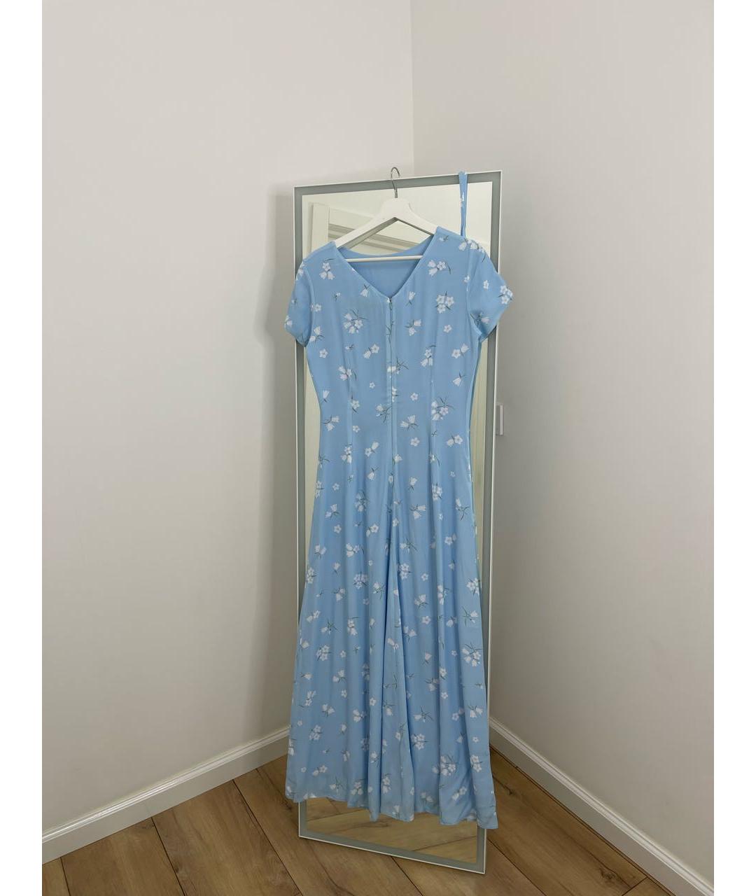 SASHAVERSE Голубое вискозное повседневное платье, фото 6