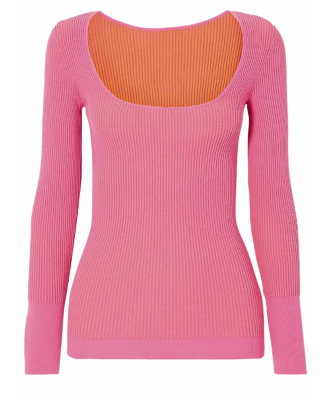 JACQUEMUS Розовый полиэстеровый джемпер / свитер, фото 1