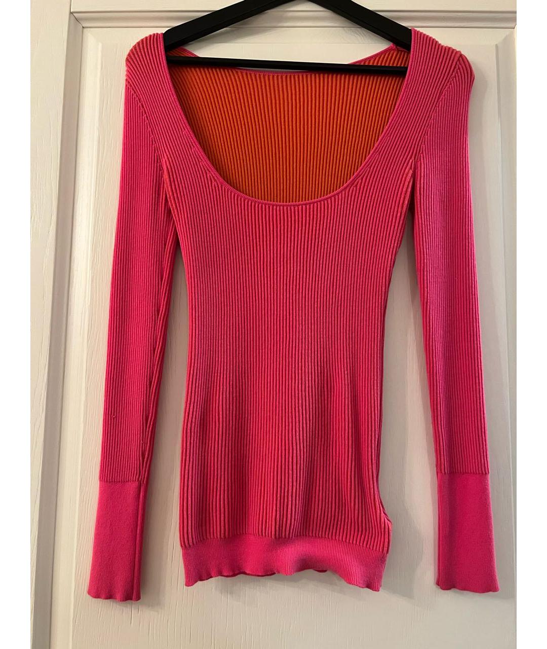 JACQUEMUS Розовый полиэстеровый джемпер / свитер, фото 2