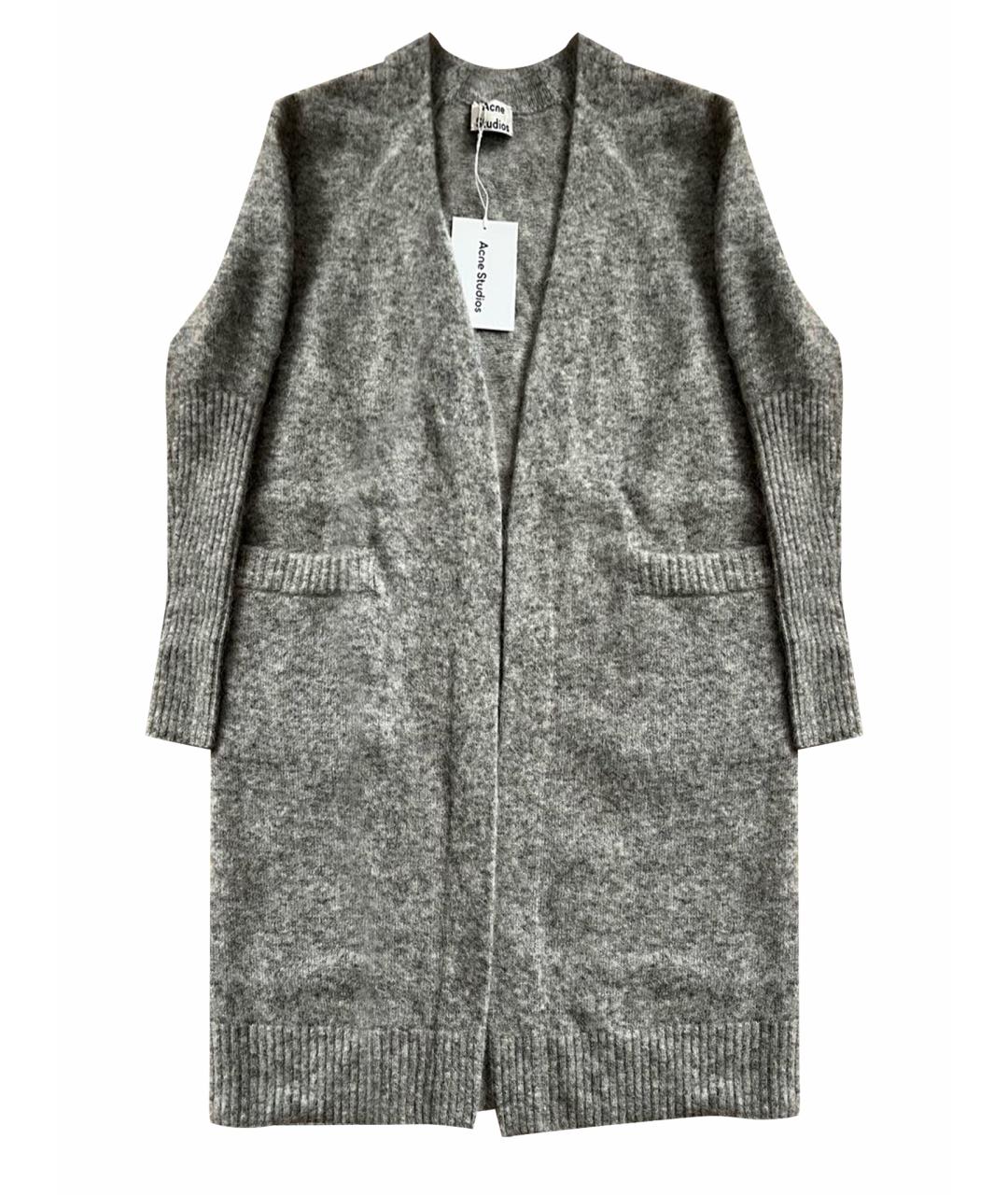 ACNE STUDIOS Серый шерстяной кардиган, фото 1