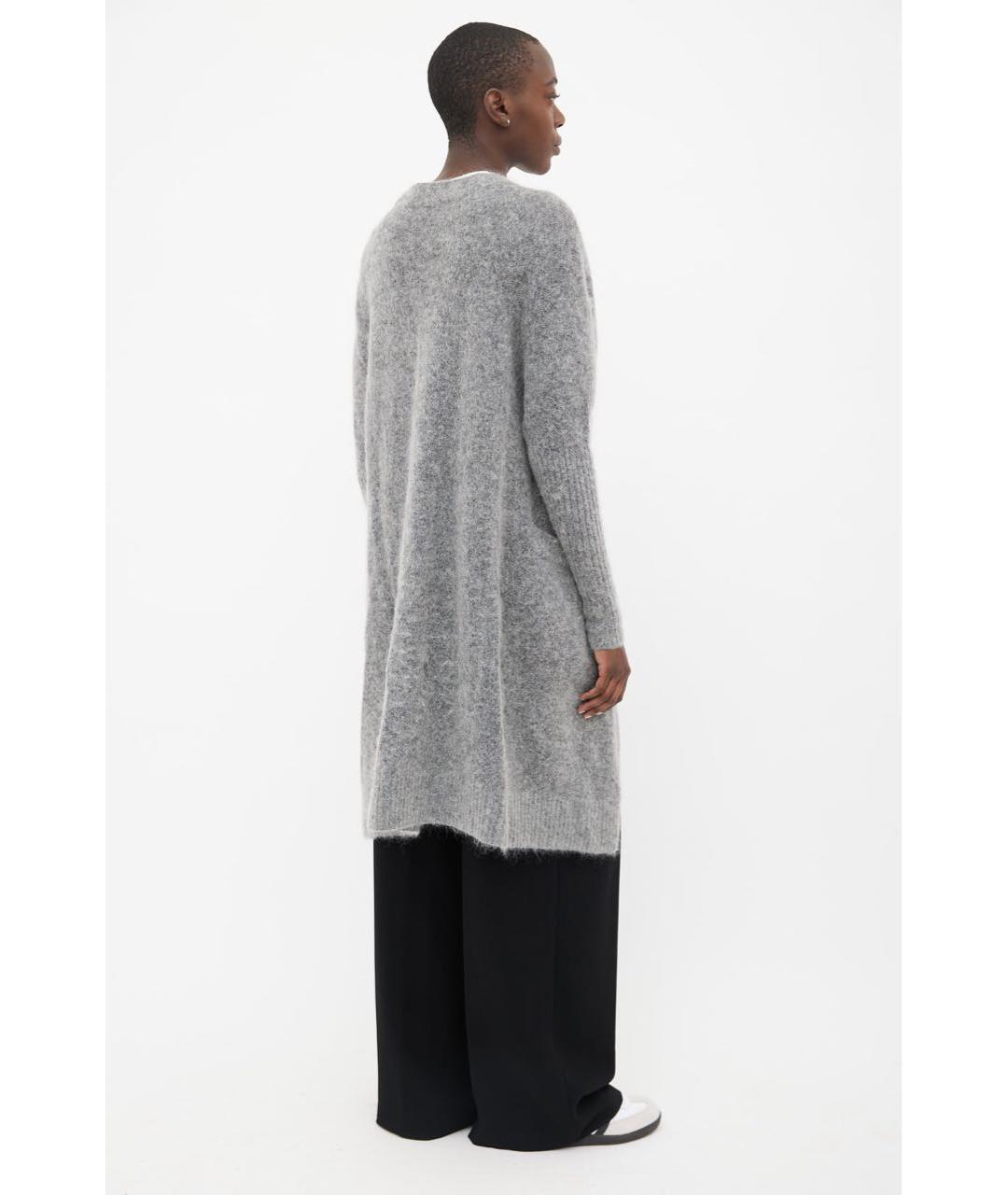 ACNE STUDIOS Серый шерстяной кардиган, фото 4