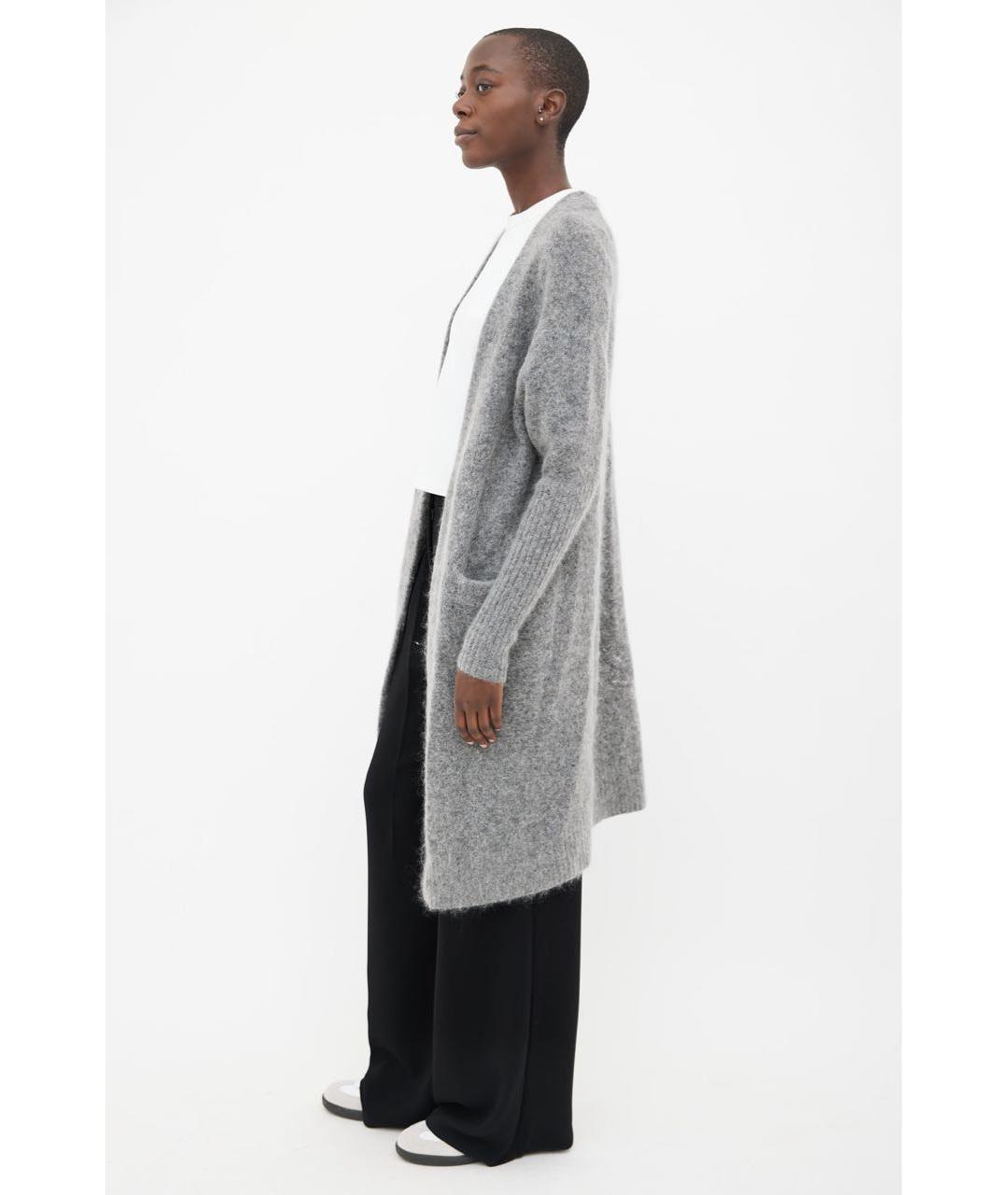ACNE STUDIOS Серый шерстяной кардиган, фото 5