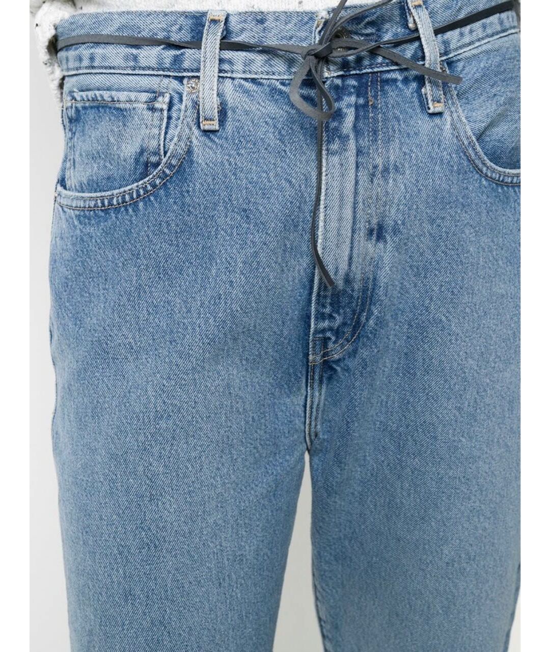 LEVI'S Синие хлопковые джинсы слим, фото 4