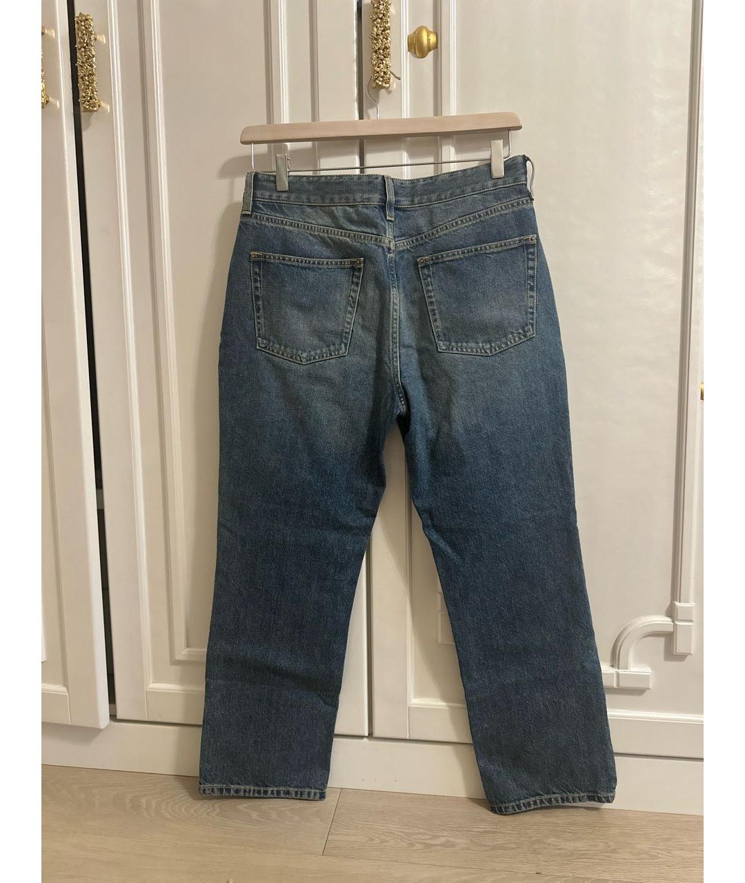 LOUIS VUITTON PRE-OWNED Голубые хлопко-полиэстеровые прямые джинсы, фото 2