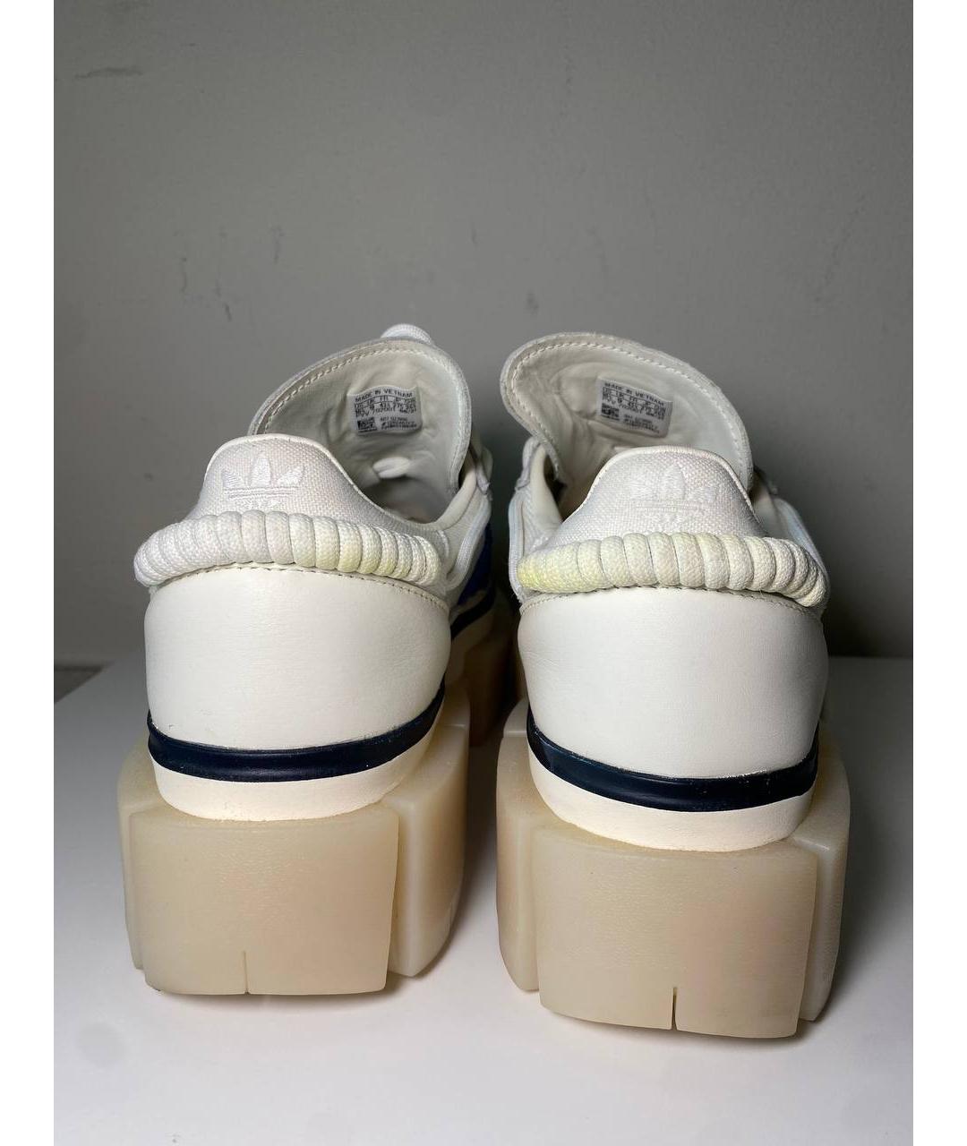 ADIDAS Бежевые кожаные кроссовки, фото 4