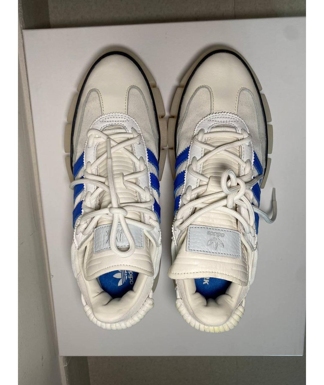 ADIDAS Бежевые кожаные кроссовки, фото 3