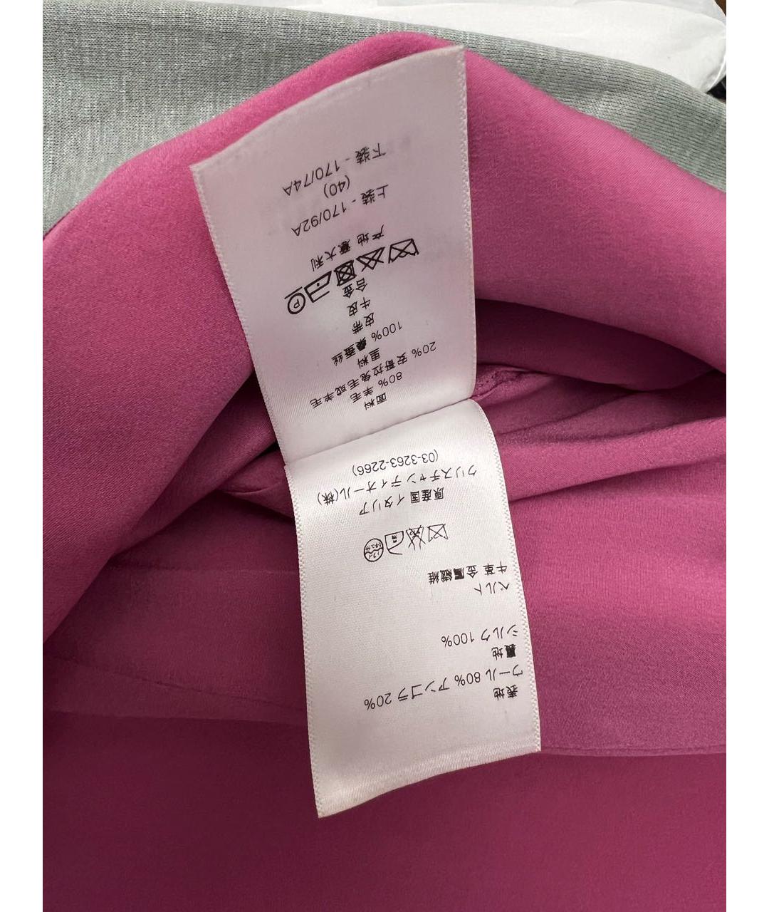 CHRISTIAN DIOR Розовое шерстяное повседневное платье, фото 5