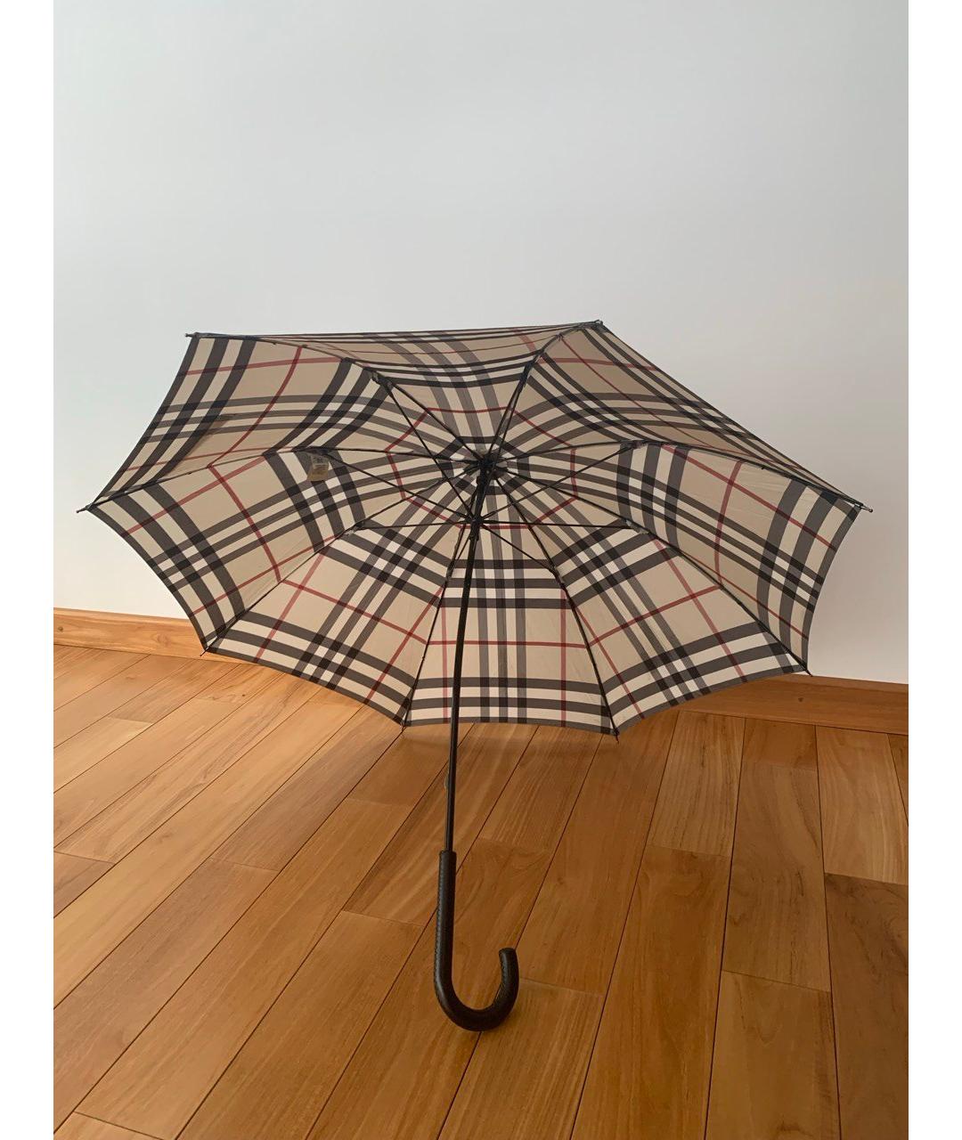 BURBERRY Бежевый зонт, фото 3