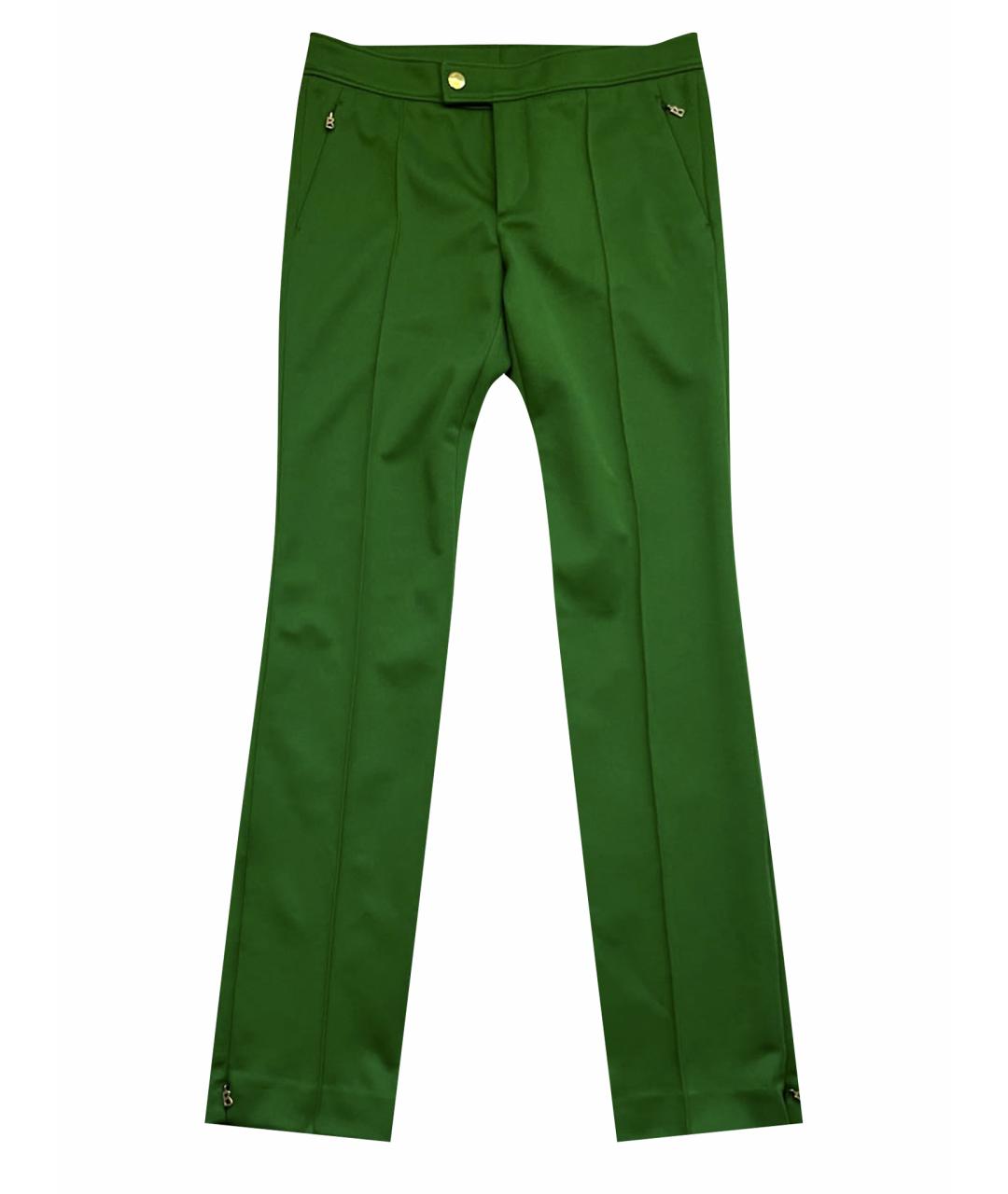 BOGNER Зеленые полиэстеровые брюки узкие, фото 1