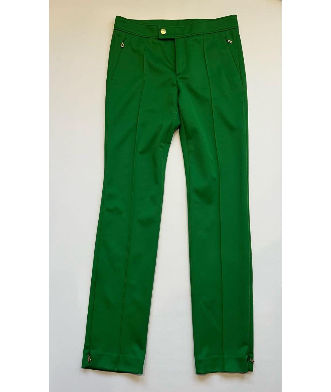 BOGNER Зеленые полиэстеровые брюки узкие, фото 7