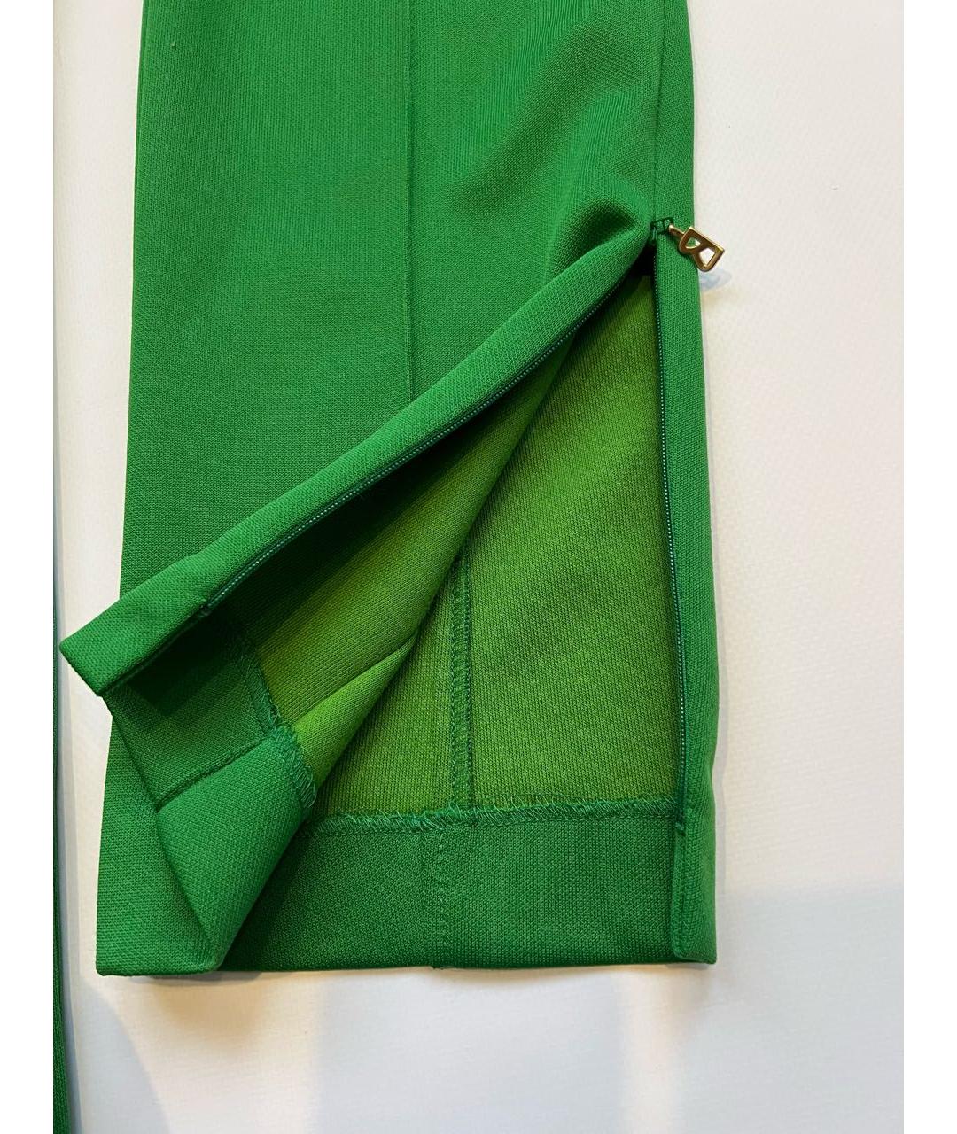 BOGNER Зеленые полиэстеровые брюки узкие, фото 6