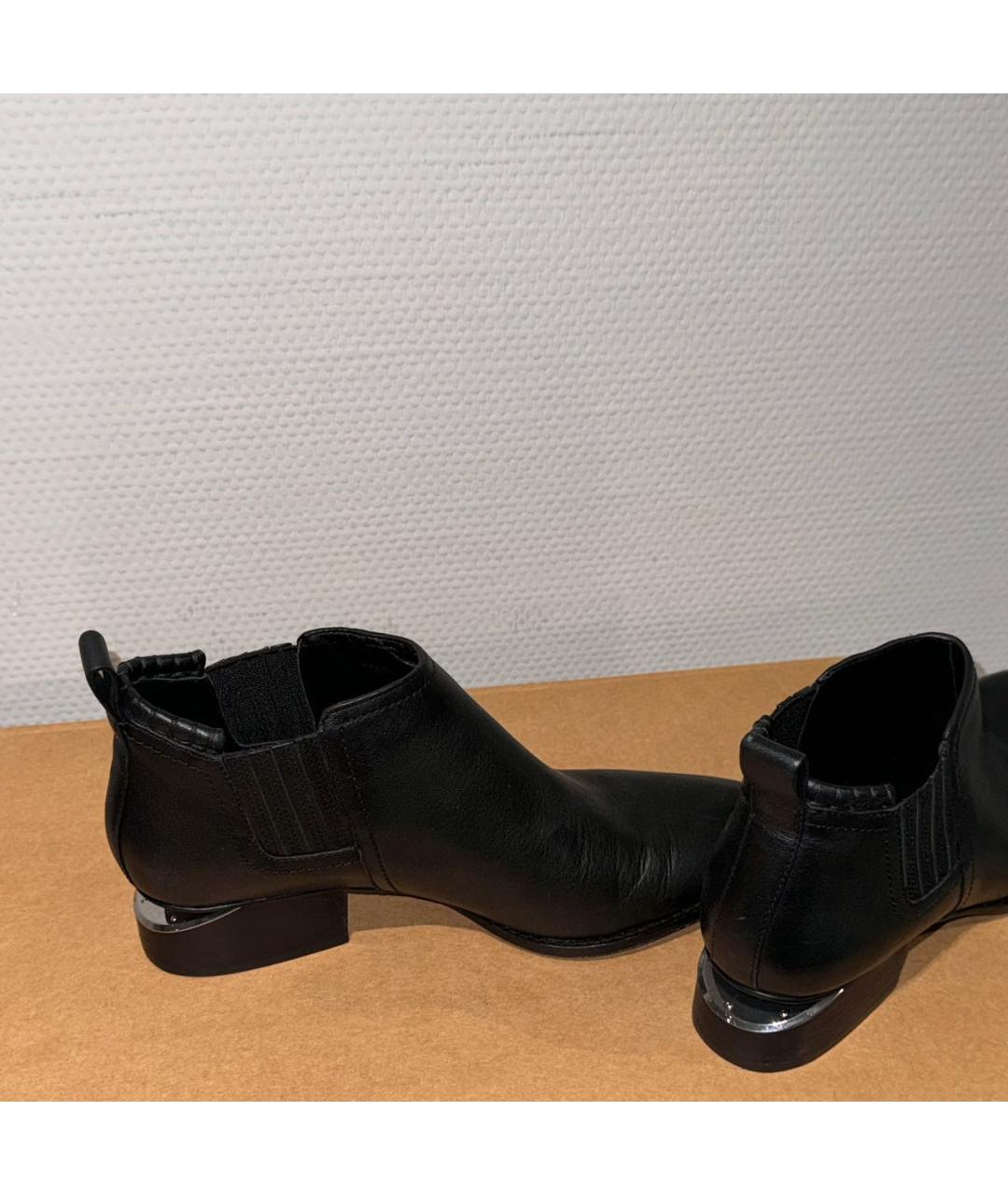 ALEXANDER WANG Черные кожаные ботинки, фото 4