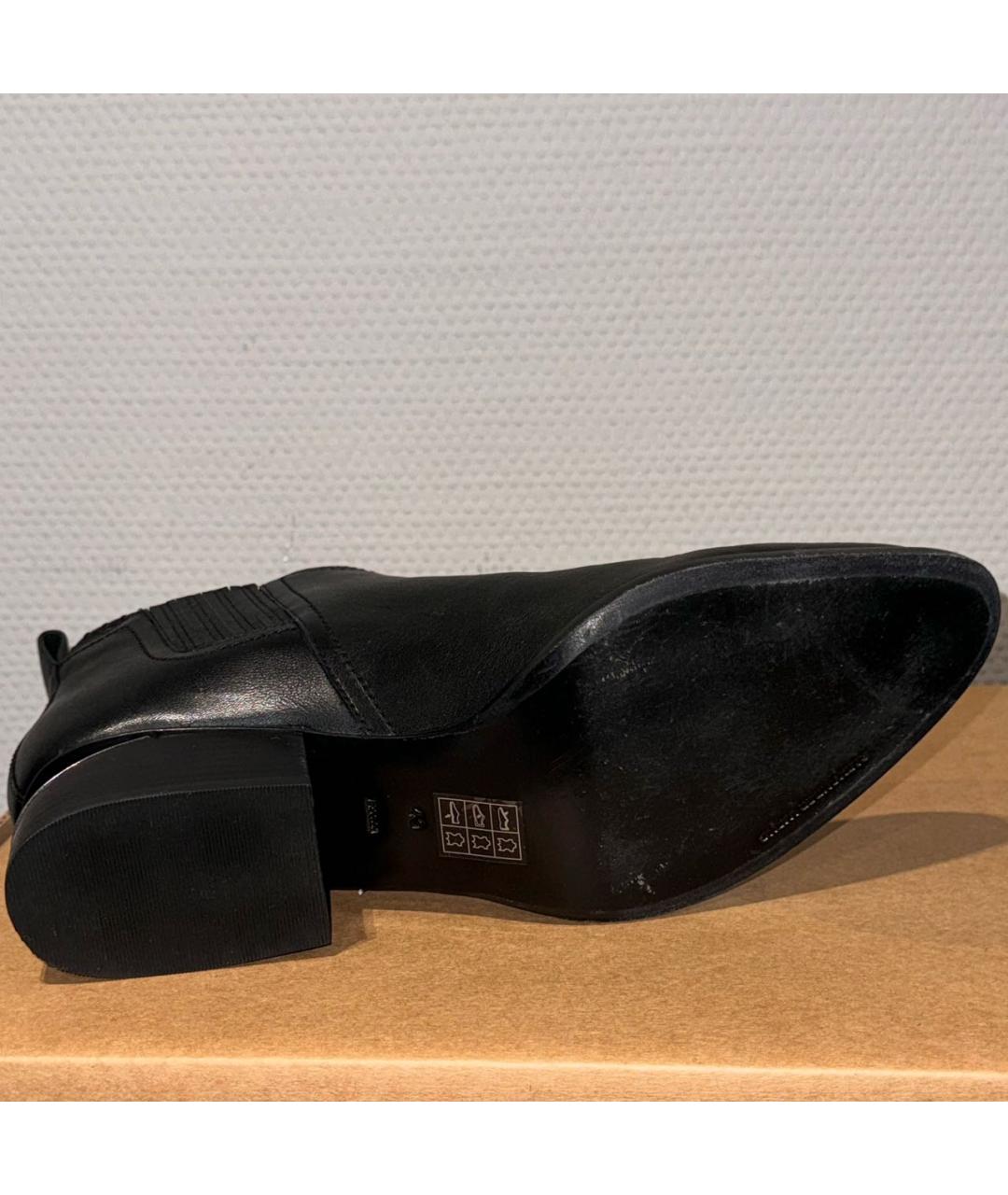 ALEXANDER WANG Черные кожаные ботинки, фото 5