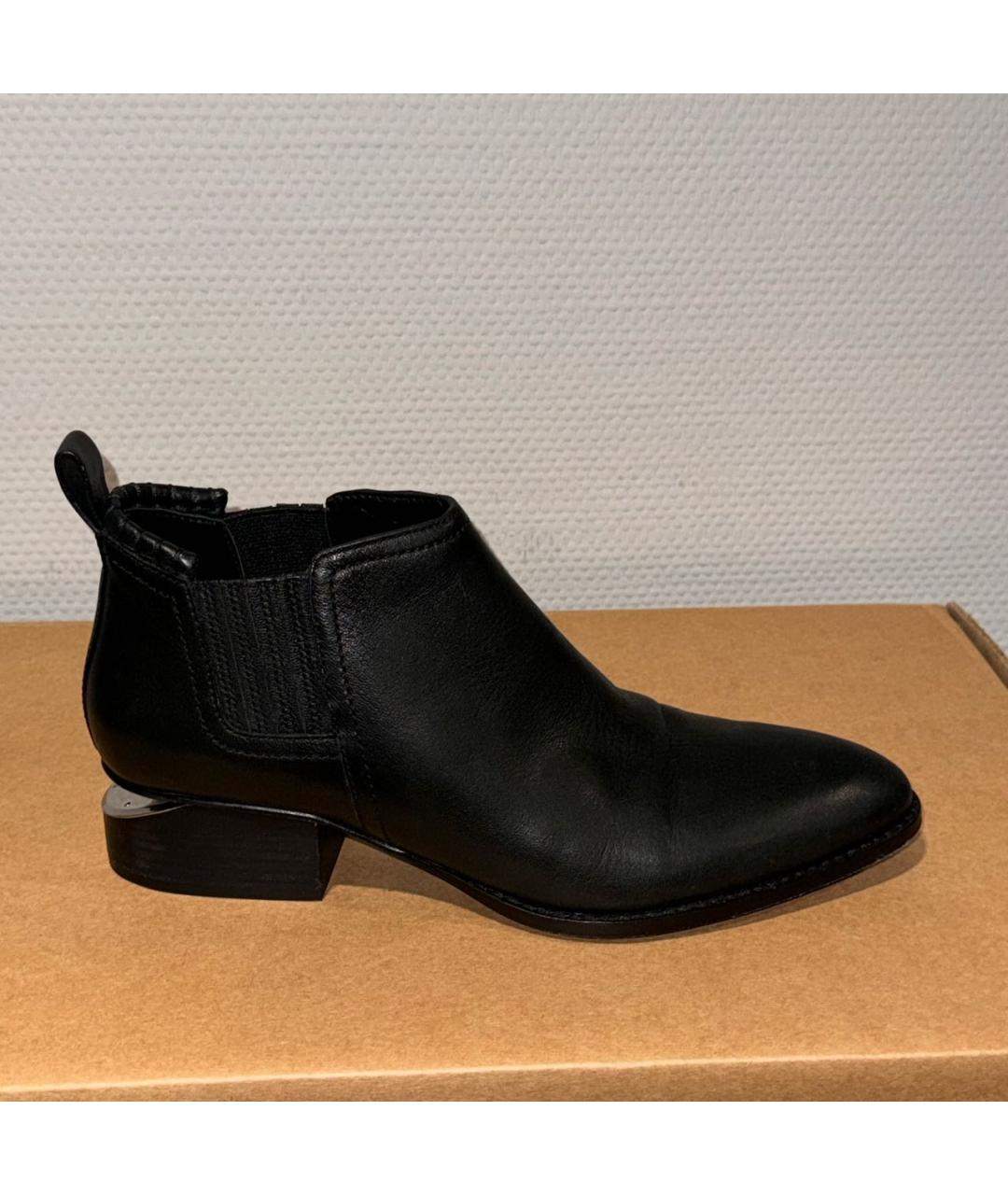 ALEXANDER WANG Черные кожаные ботинки, фото 8