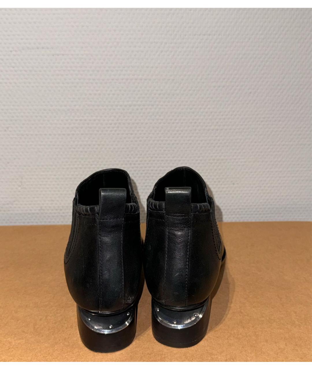 ALEXANDER WANG Черные кожаные ботинки, фото 2