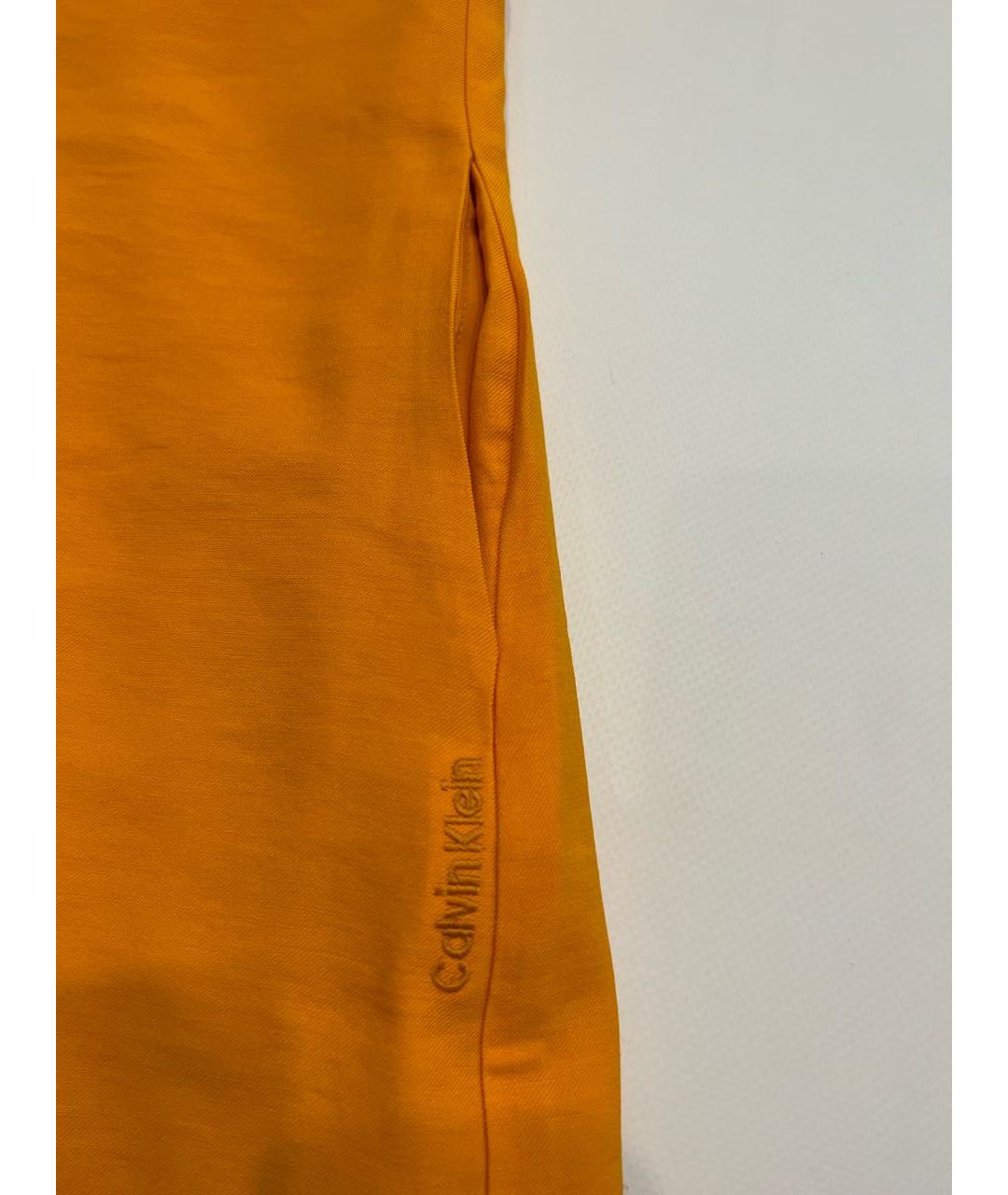 CALVIN KLEIN Оранжевое повседневное платье, фото 4