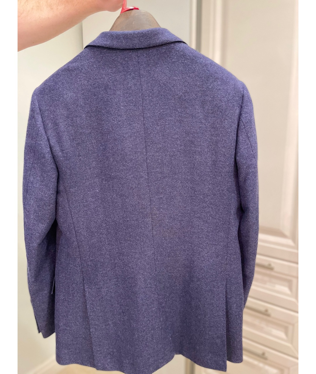 KITON Синий кашемировый пиджак, фото 2