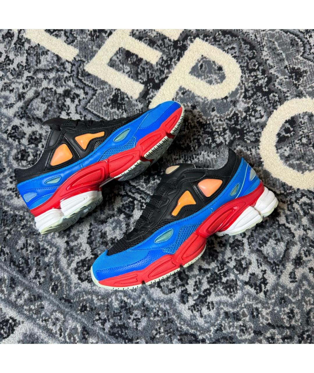 ADIDAS X RAF SIMONS Голубые низкие кроссовки / кеды, фото 3