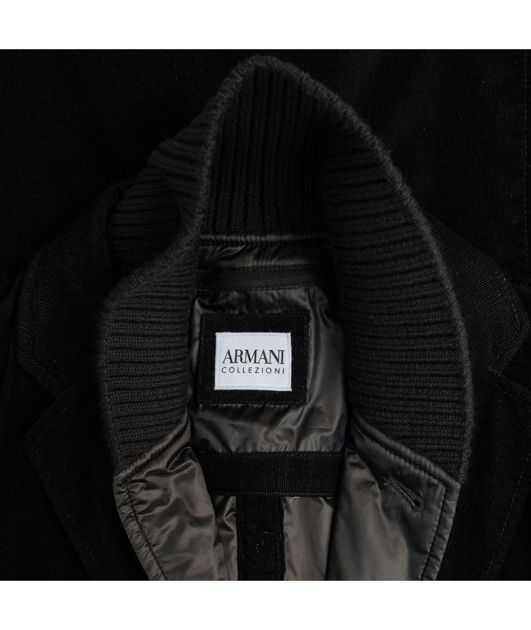 ARMANI COLLEZIONI Черный хлопковый пиджак, фото 3