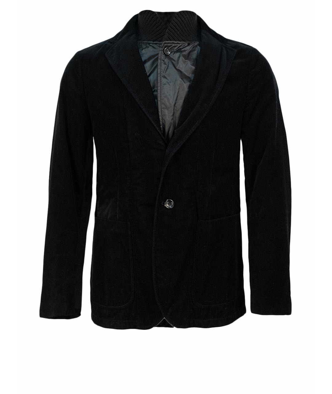 ARMANI COLLEZIONI Черный хлопковый пиджак, фото 1
