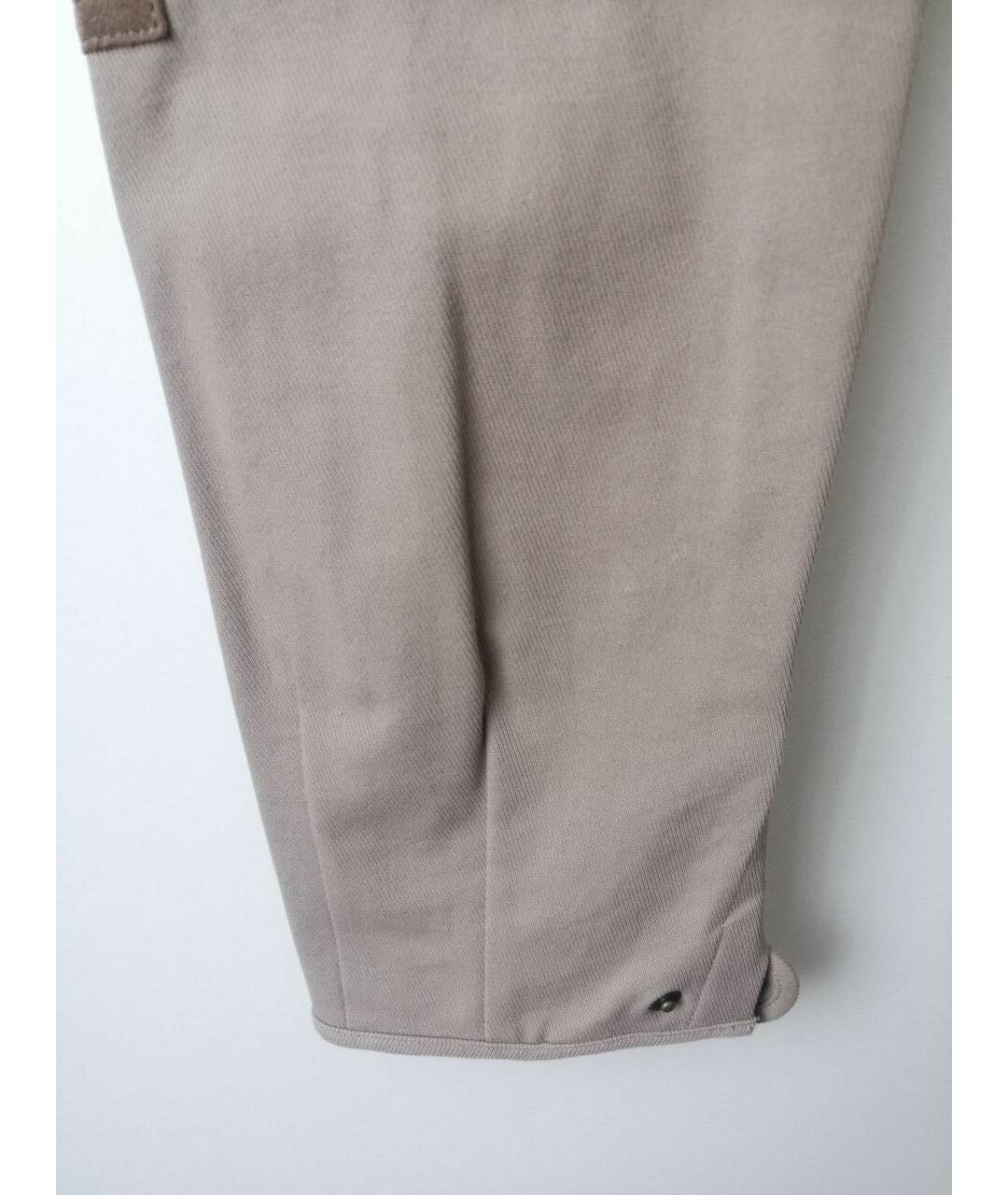 RALPH LAUREN Бежевые хлопковые брюки узкие, фото 3