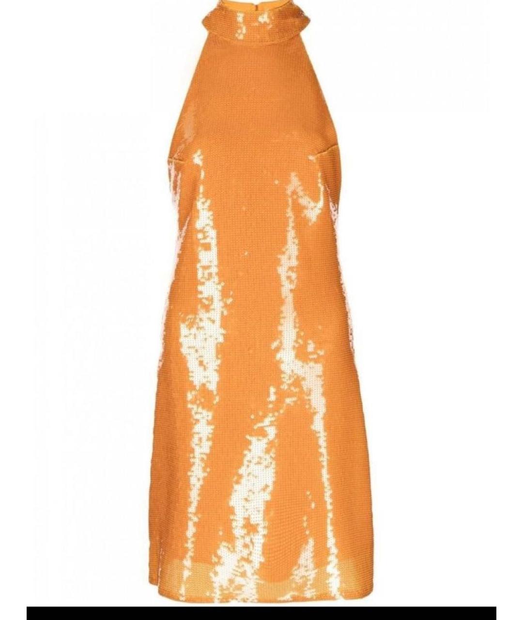DE LA VALI Оранжевое коктейльное платье, фото 9