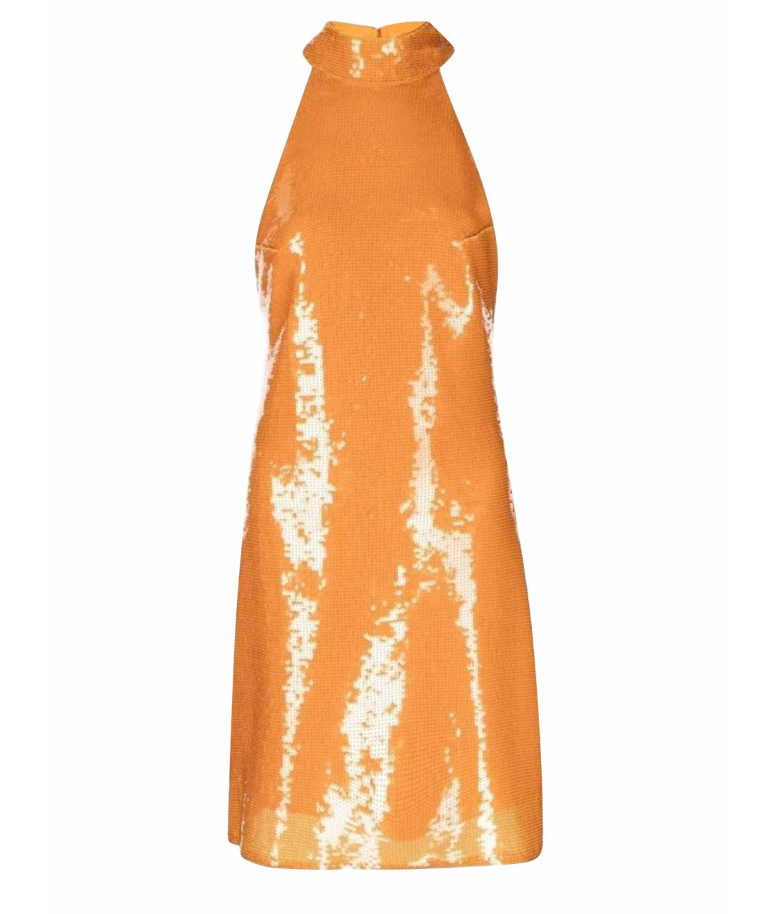 DE LA VALI Оранжевое коктейльное платье, фото 1