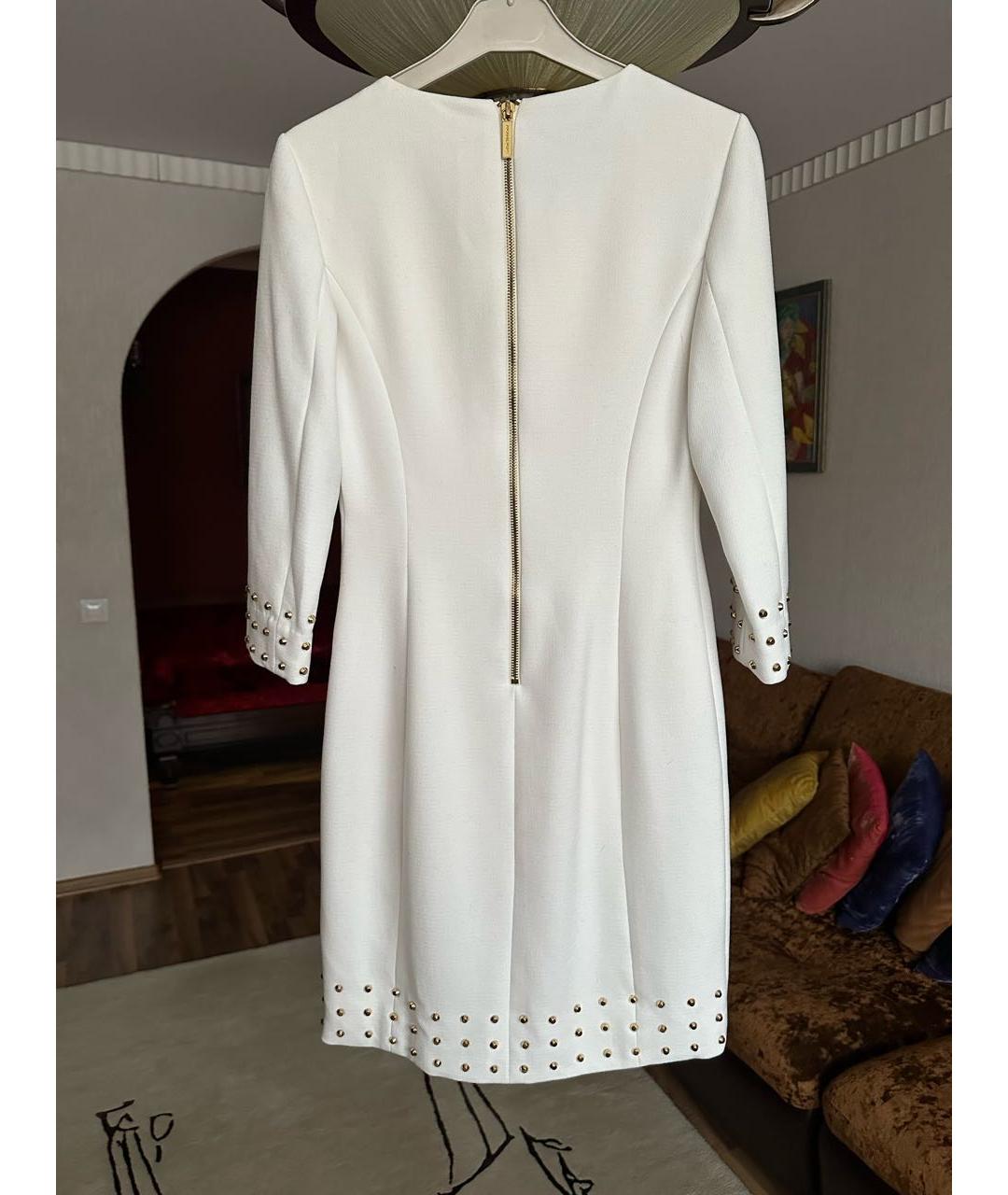 MICHAEL KORS Белое вискозное повседневное платье, фото 5