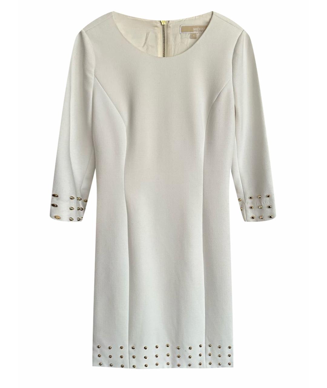 MICHAEL KORS Белое вискозное повседневное платье, фото 1