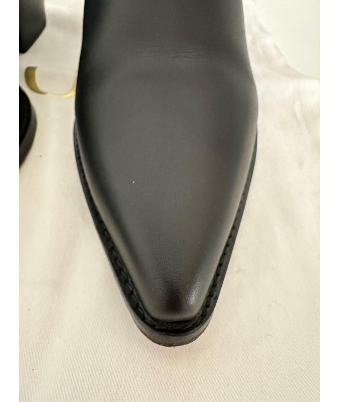 CHRISTIAN DIOR Черные кожаные ботинки, фото 7