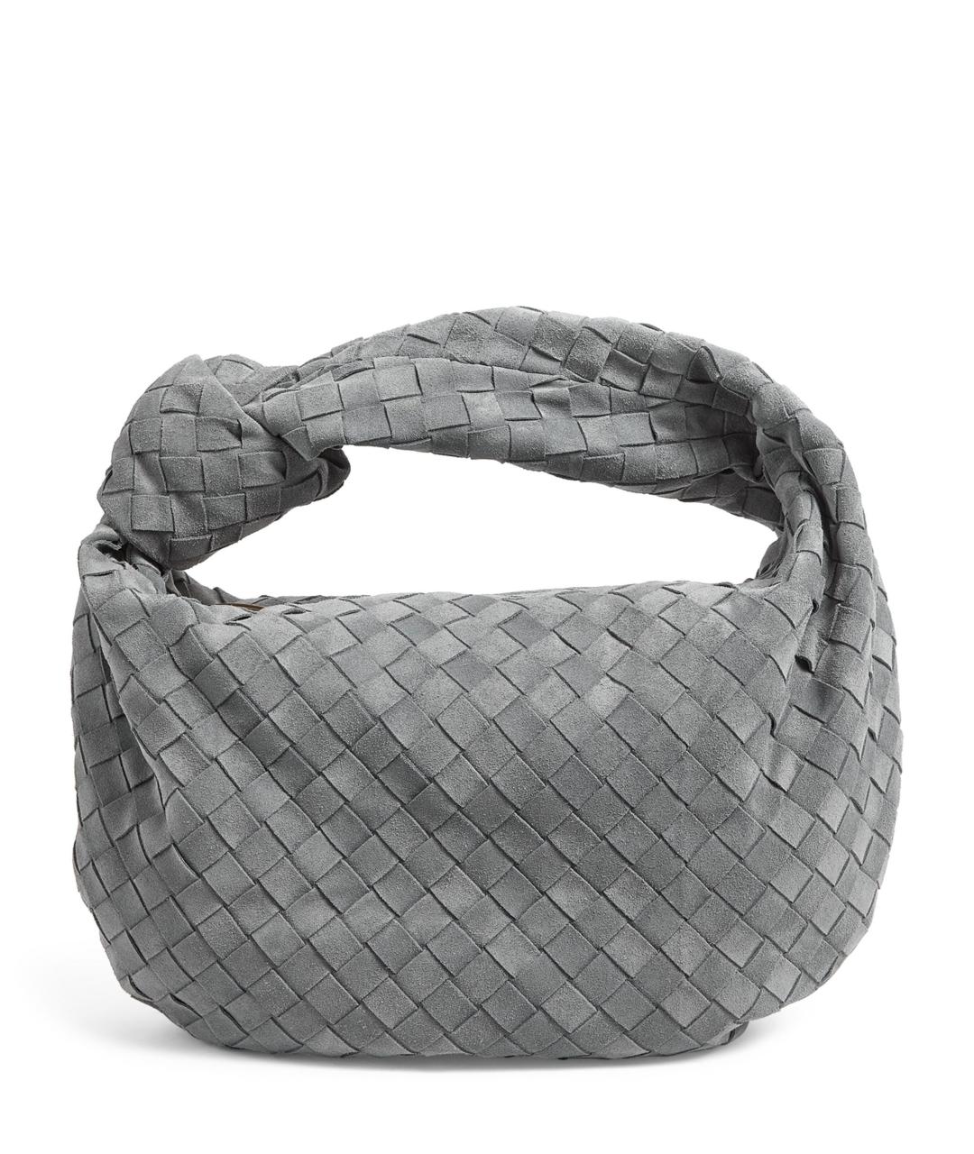 BOTTEGA VENETA Серая замшевая сумка через плечо, фото 1