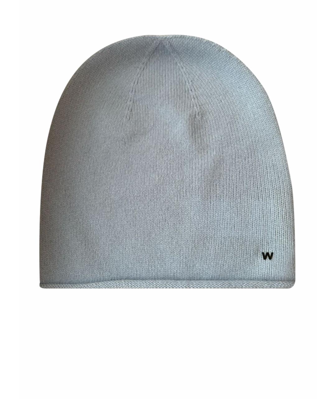 WEEKEND MAX MARA Голубая кашемировая шапка, фото 1