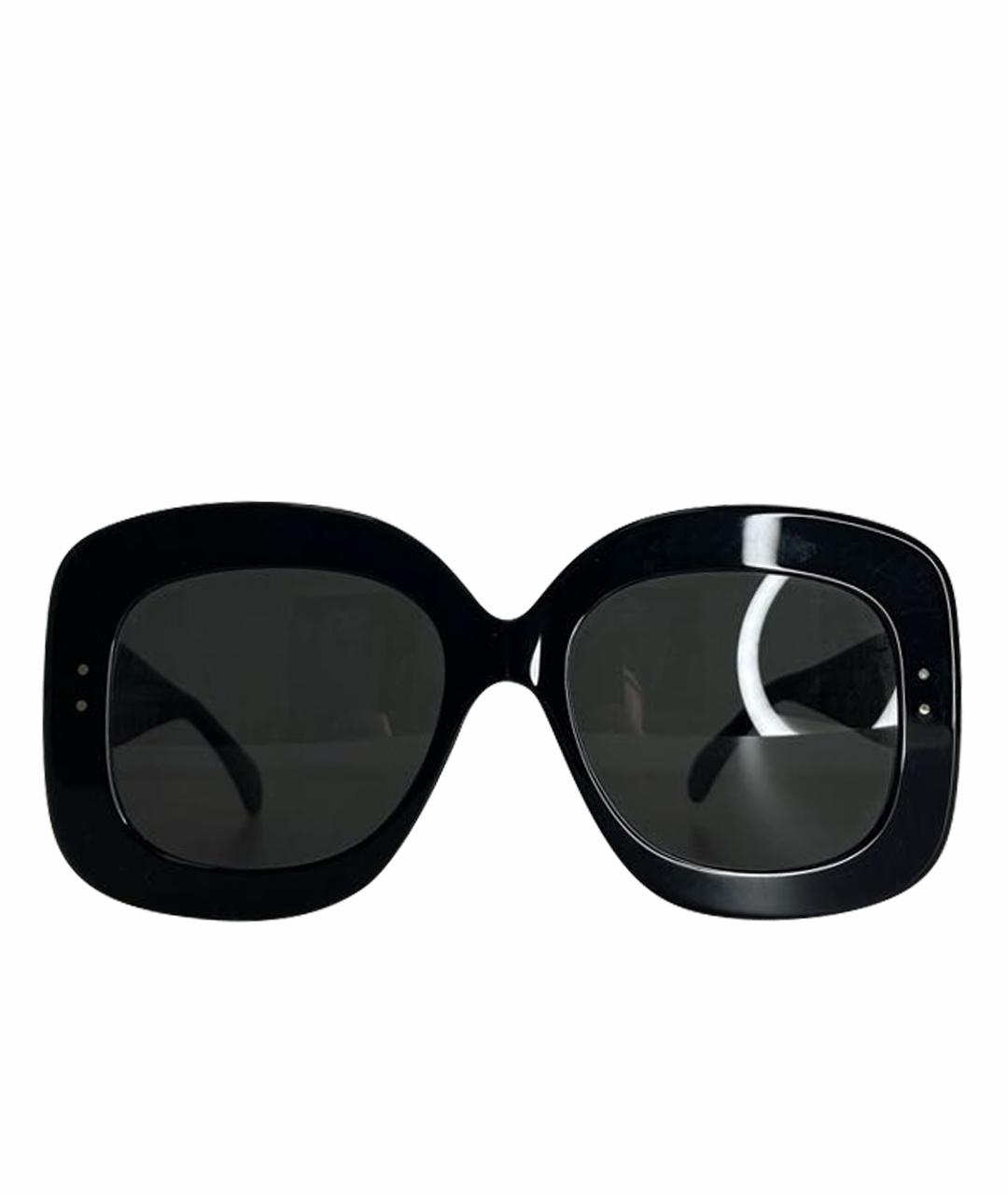 ALAIA Черные пластиковые солнцезащитные очки, фото 1