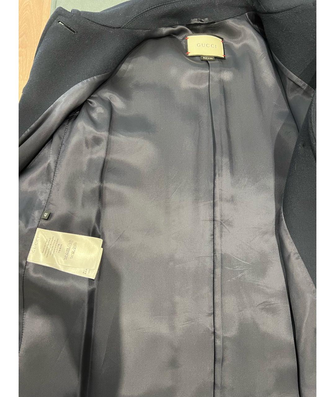 GUCCI Темно-синее пальто, фото 5