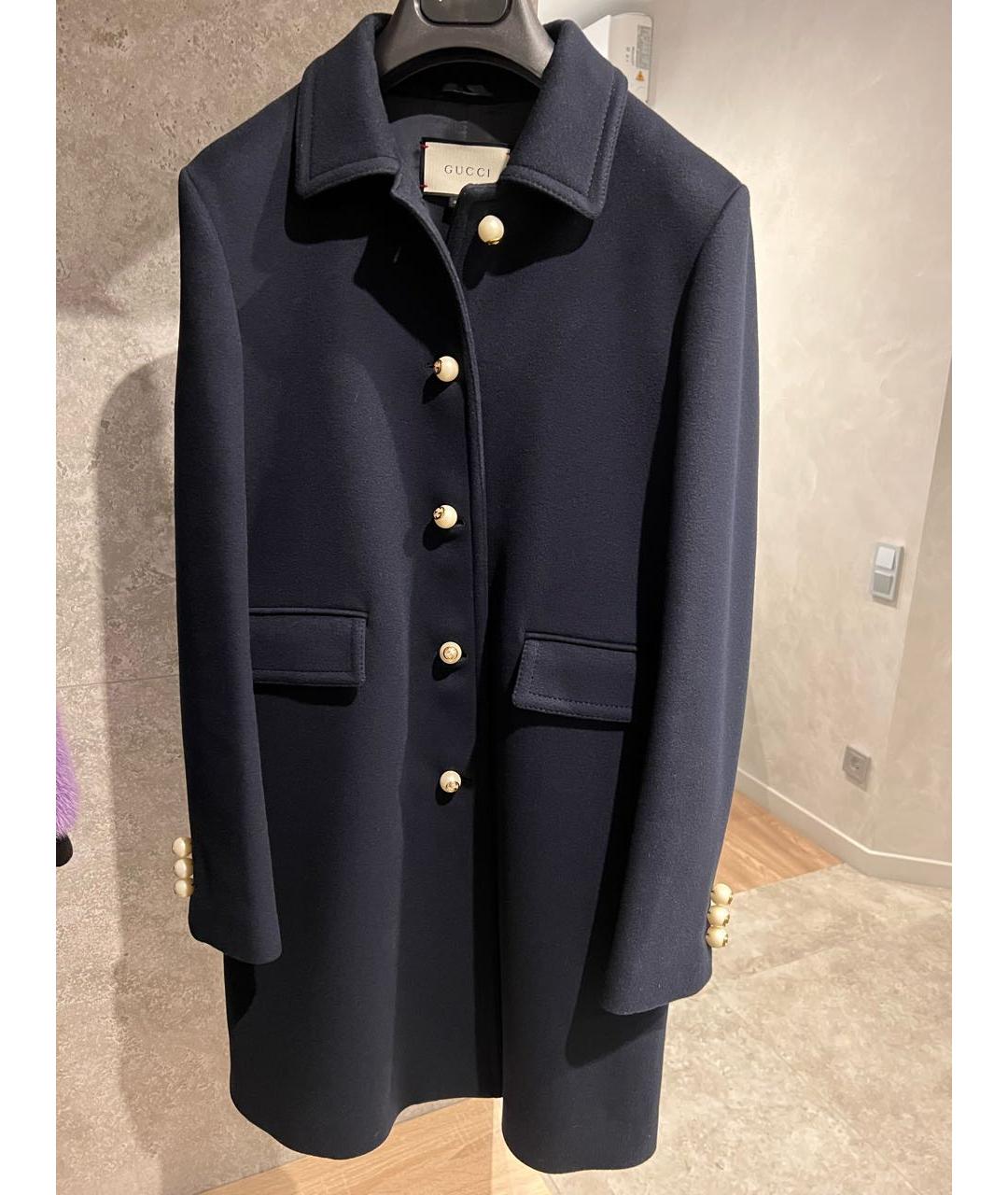 GUCCI Темно-синее пальто, фото 2