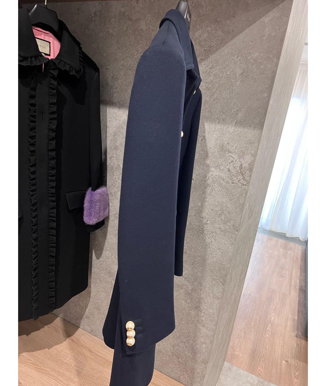 GUCCI Темно-синее пальто, фото 3