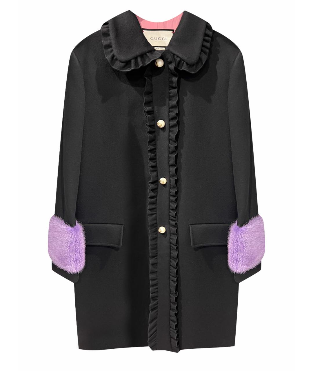 GUCCI Черное пальто, фото 1