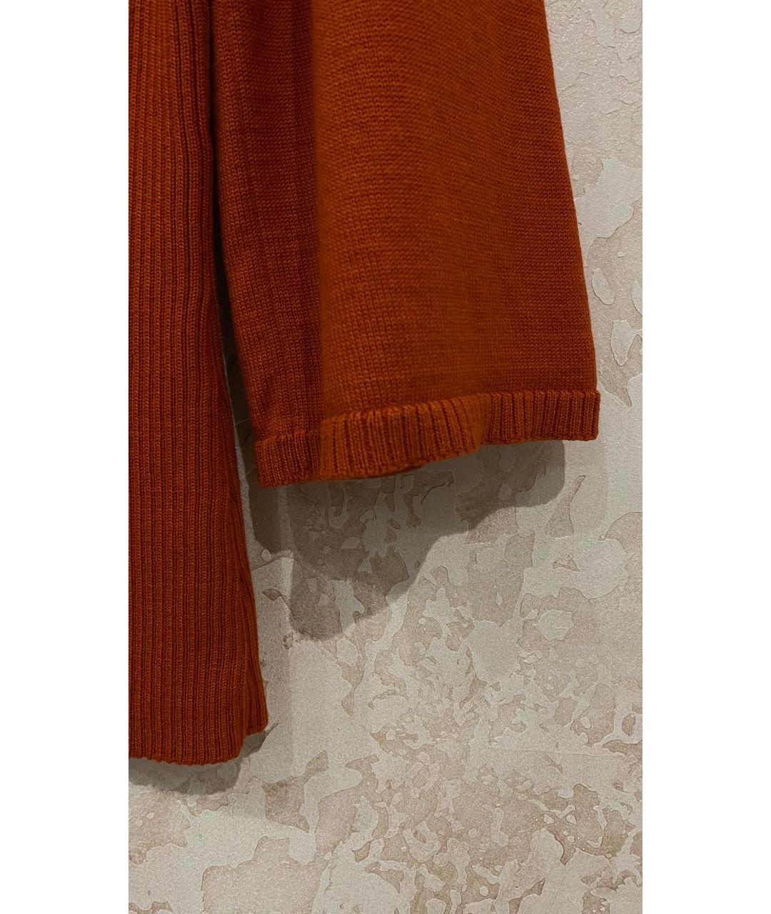 WOLFORD Оранжевый хлопко-эластановый джемпер / свитер, фото 5