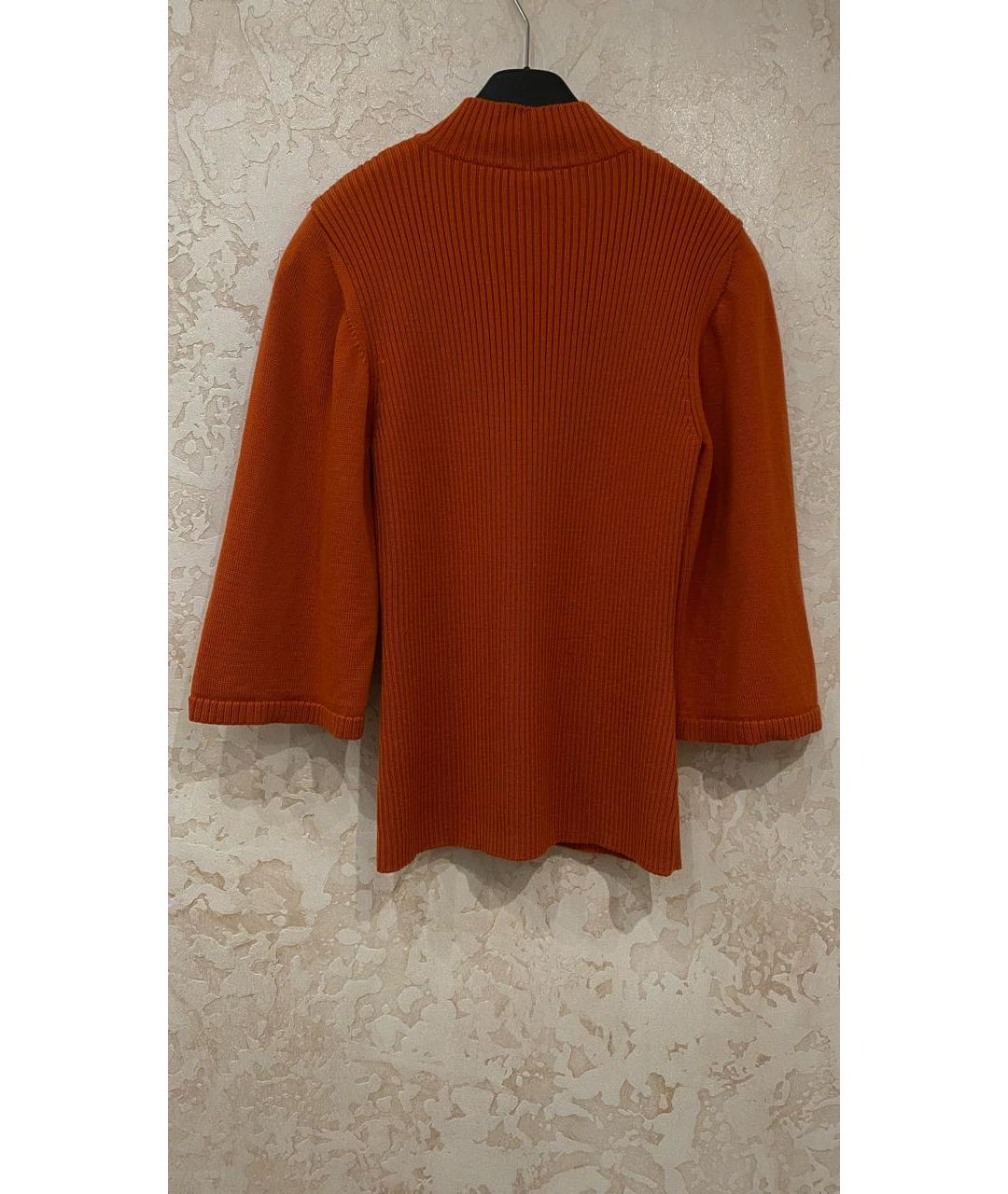 WOLFORD Оранжевый хлопко-эластановый джемпер / свитер, фото 2