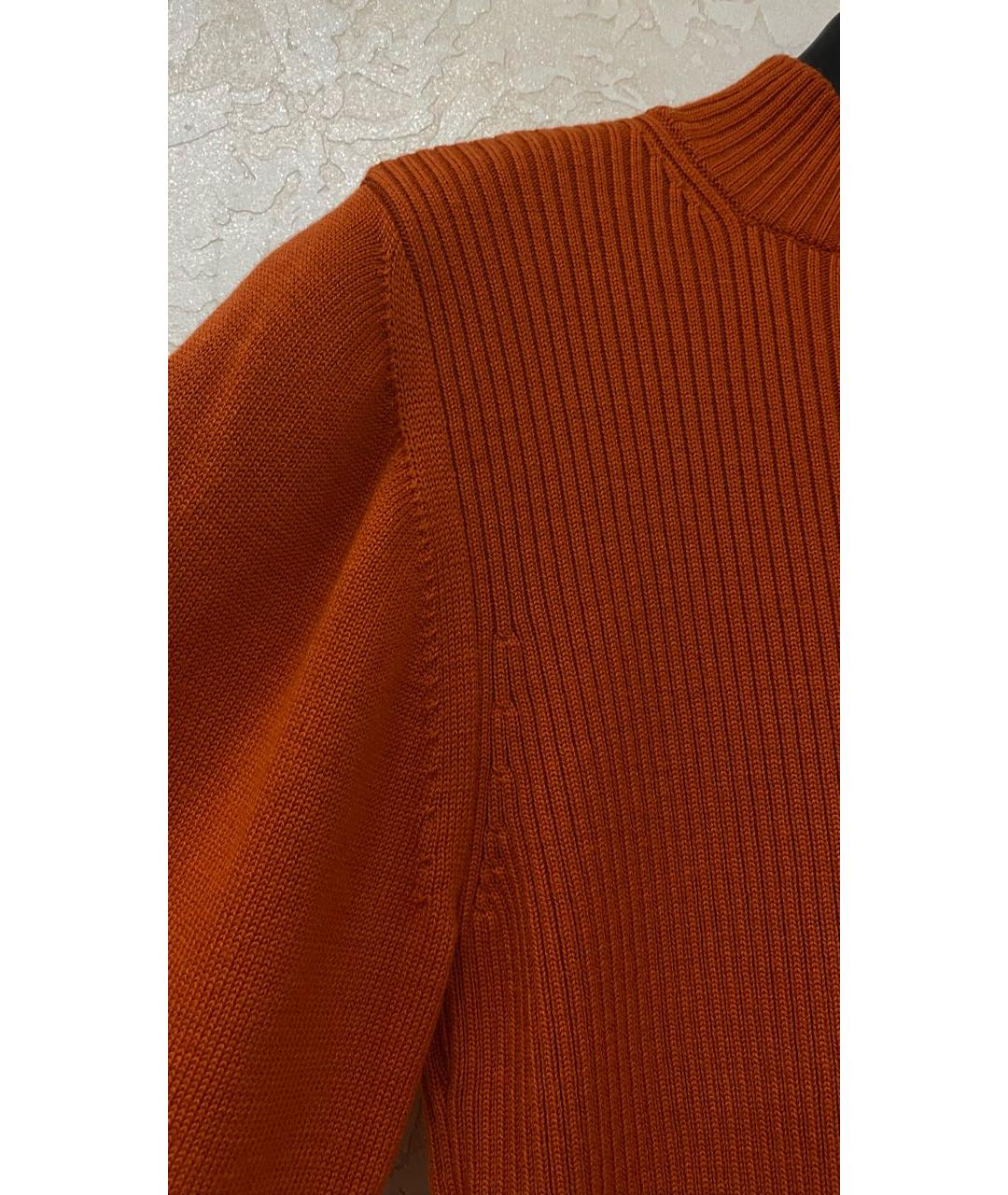 WOLFORD Оранжевый хлопко-эластановый джемпер / свитер, фото 4