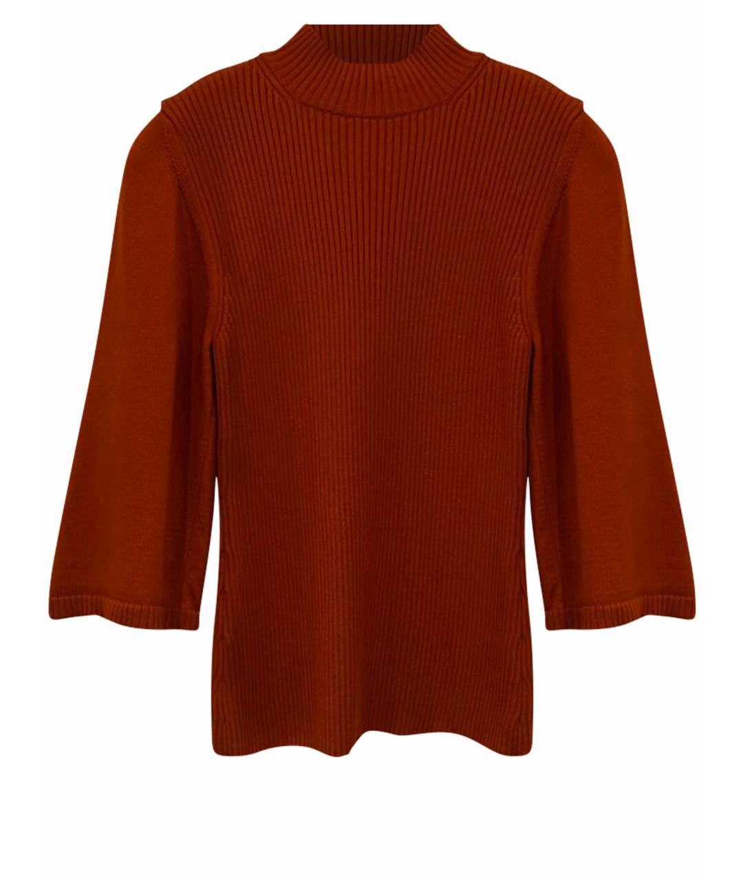 WOLFORD Оранжевый хлопко-эластановый джемпер / свитер, фото 1