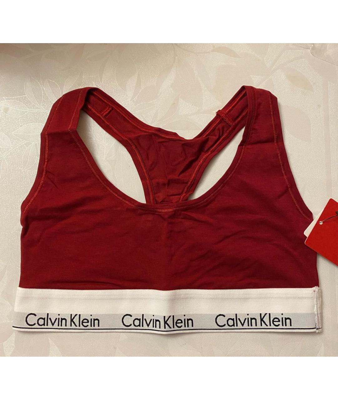 CALVIN KLEIN Бордовый бюстгалтеры, фото 4