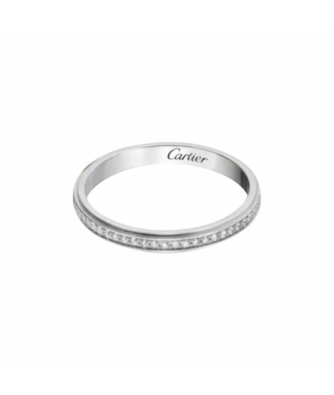 CARTIER Серебряное платиновое кольцо, фото 1