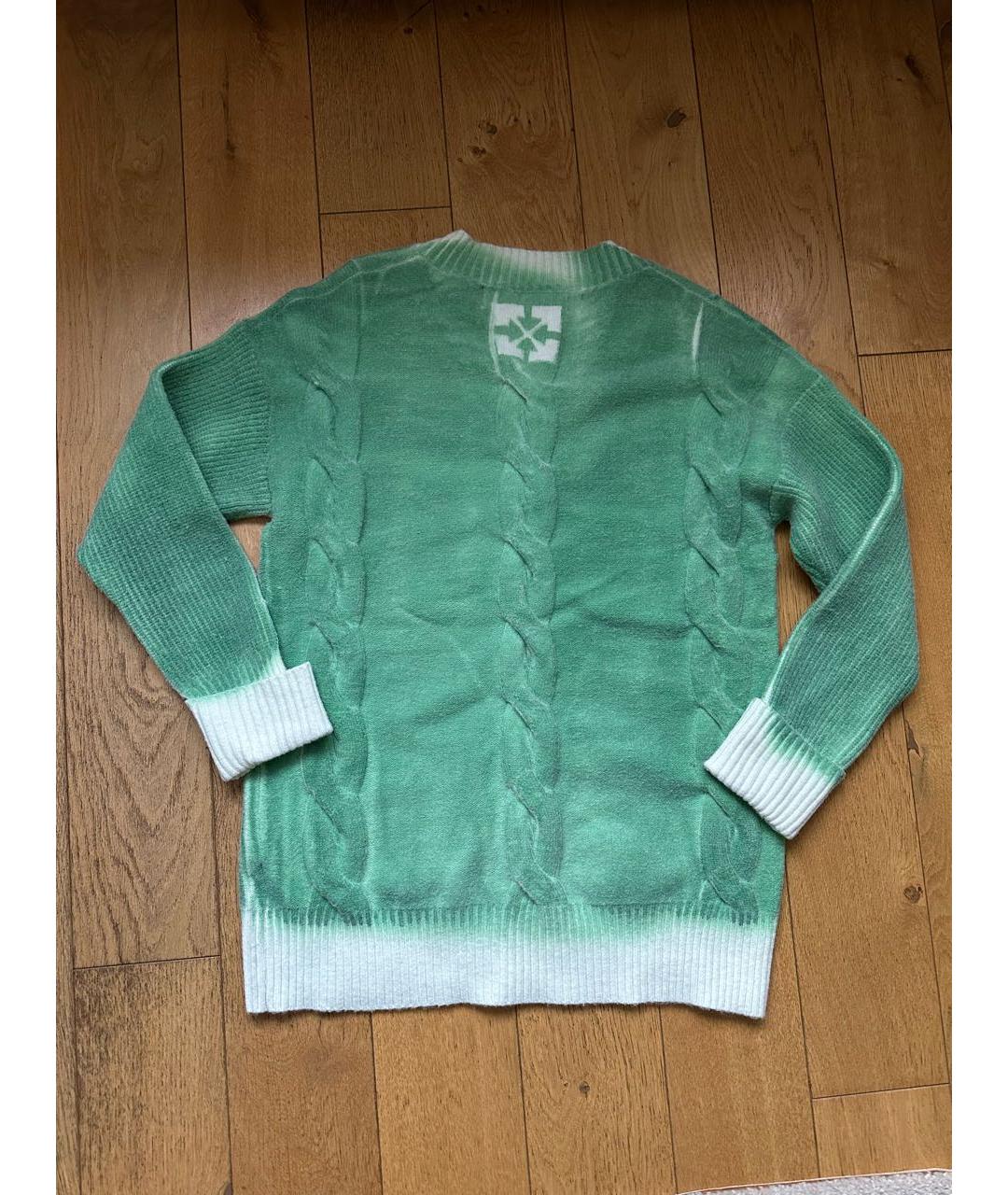 OFF-WHITE Зеленый джемпер / свитер, фото 8