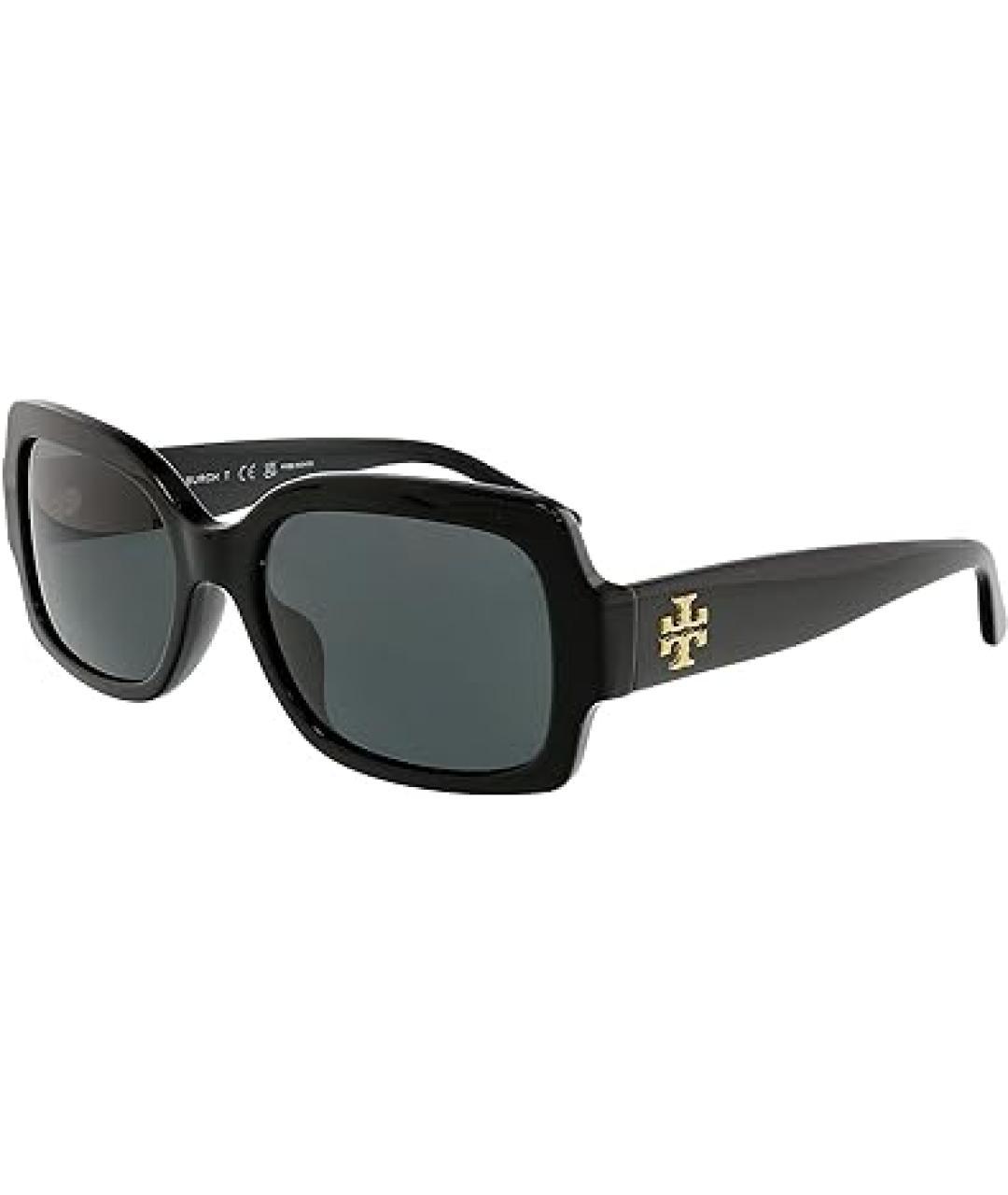 TORY BURCH Черные пластиковые солнцезащитные очки, фото 9