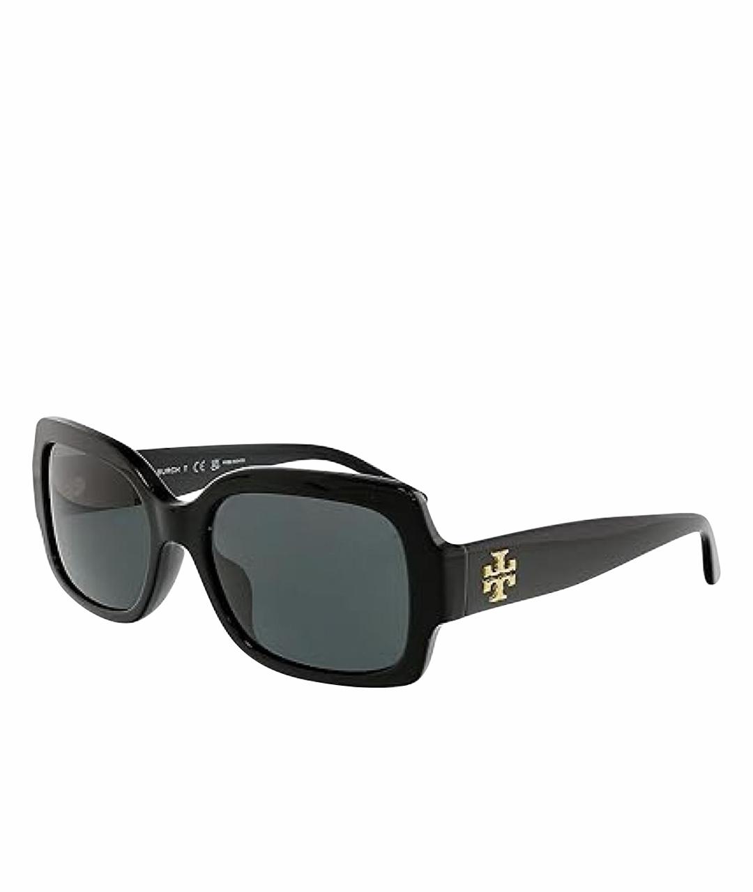 TORY BURCH Черные пластиковые солнцезащитные очки, фото 1