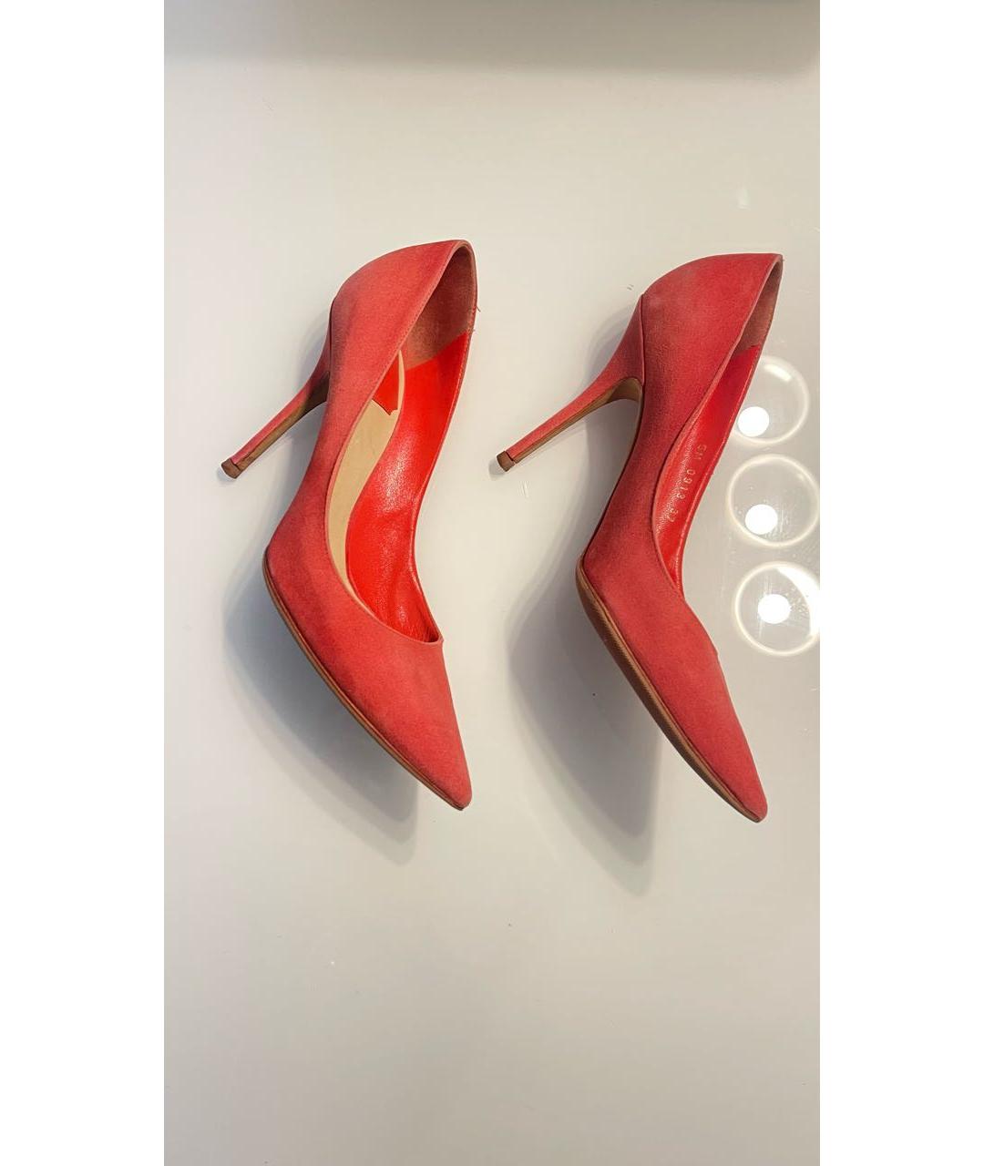 CHRISTIAN DIOR Фуксия замшевые туфли, фото 5